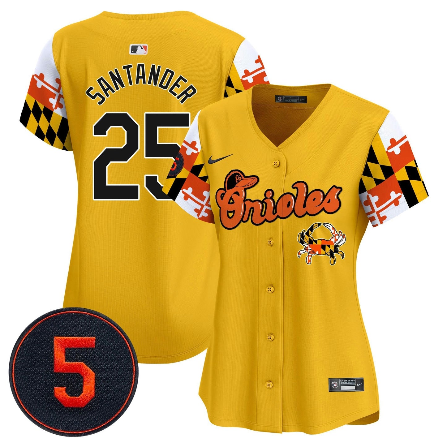 Camisa MLB Women’s Baltimore Robinson Patch Vapor Premier Limited Jersey V7