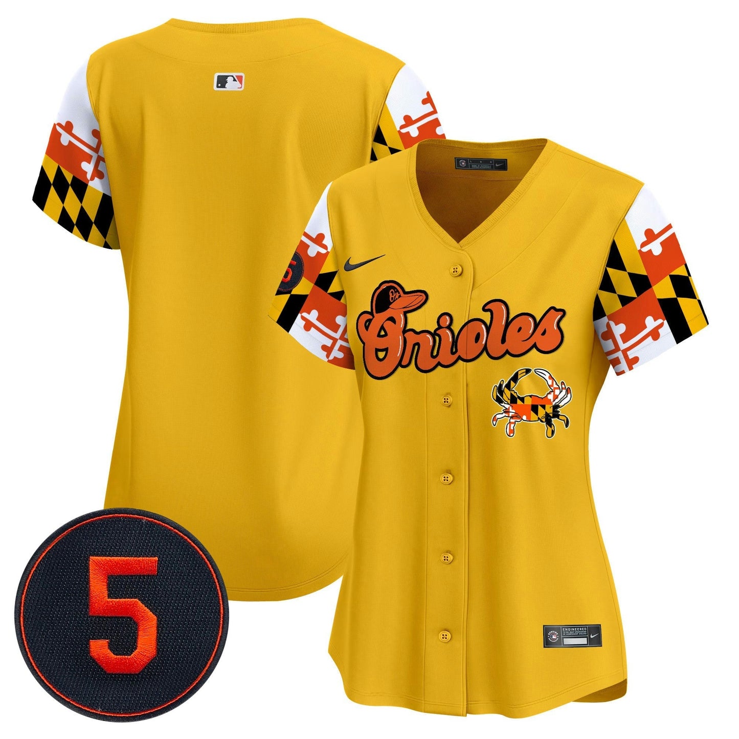Camisa MLB Women’s Baltimore Robinson Patch Vapor Premier Limited Jersey V7