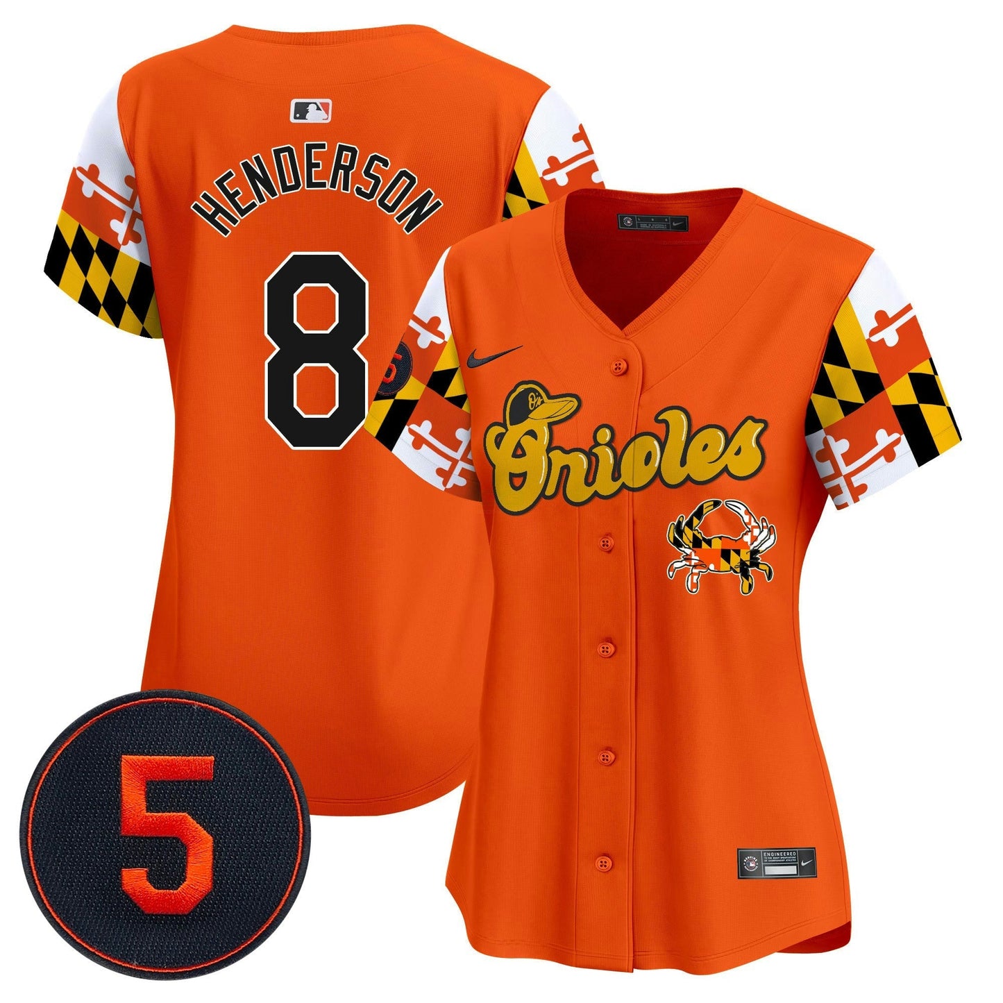 Camisa MLB Women’s Baltimore Robinson Patch Vapor Premier Limited Jersey V7