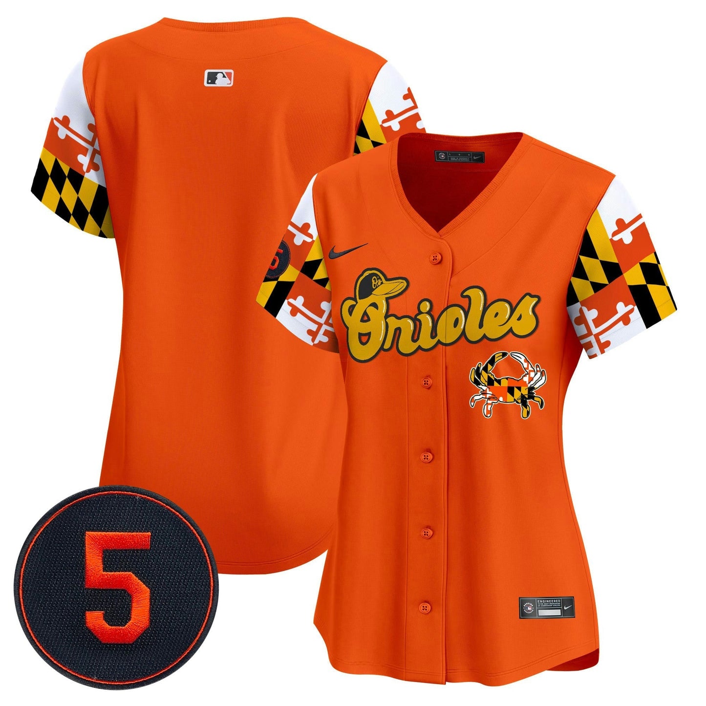 Camisa MLB Women’s Baltimore Robinson Patch Vapor Premier Limited Jersey V7