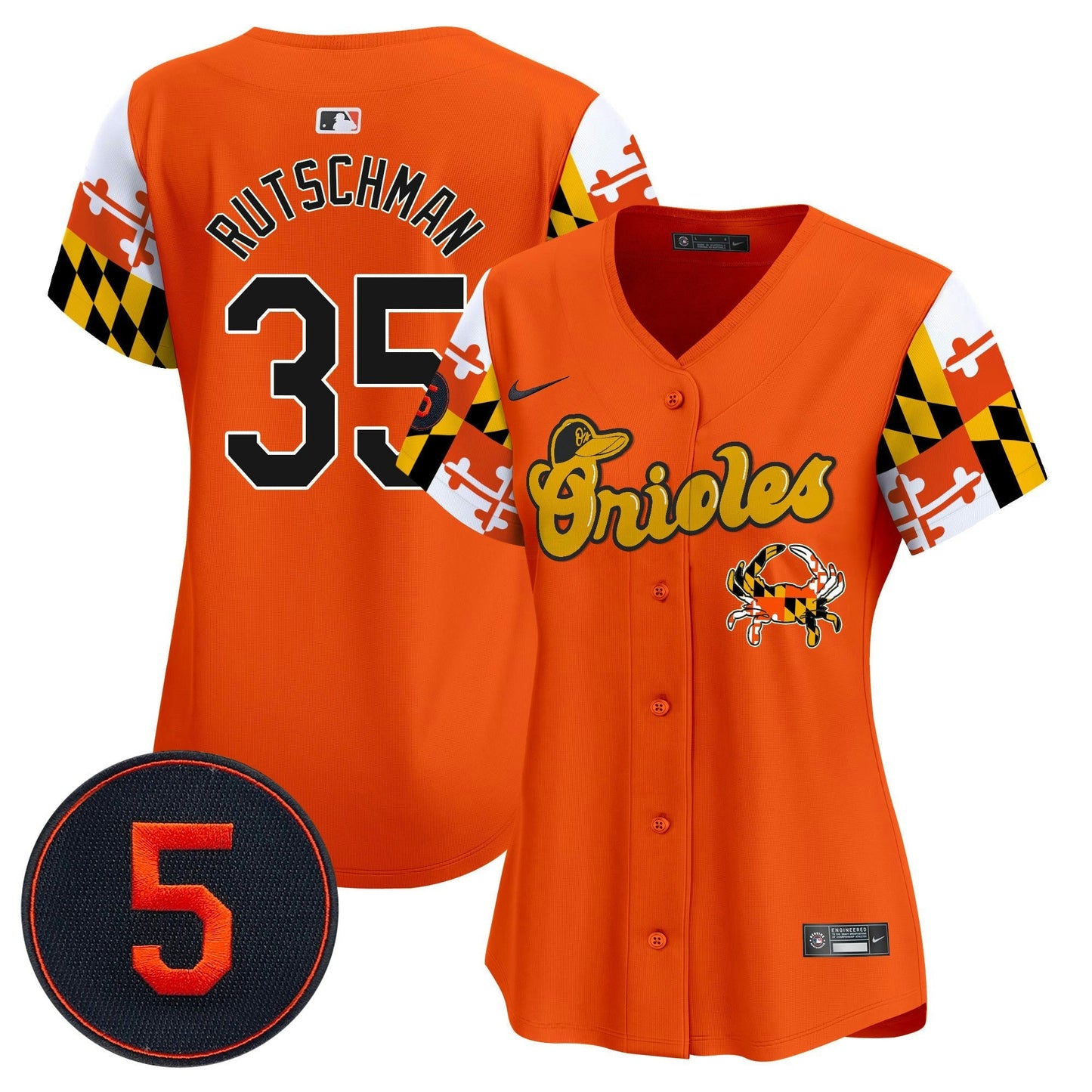 Camisa MLB Women’s Baltimore Robinson Patch Vapor Premier Limited Jersey V7