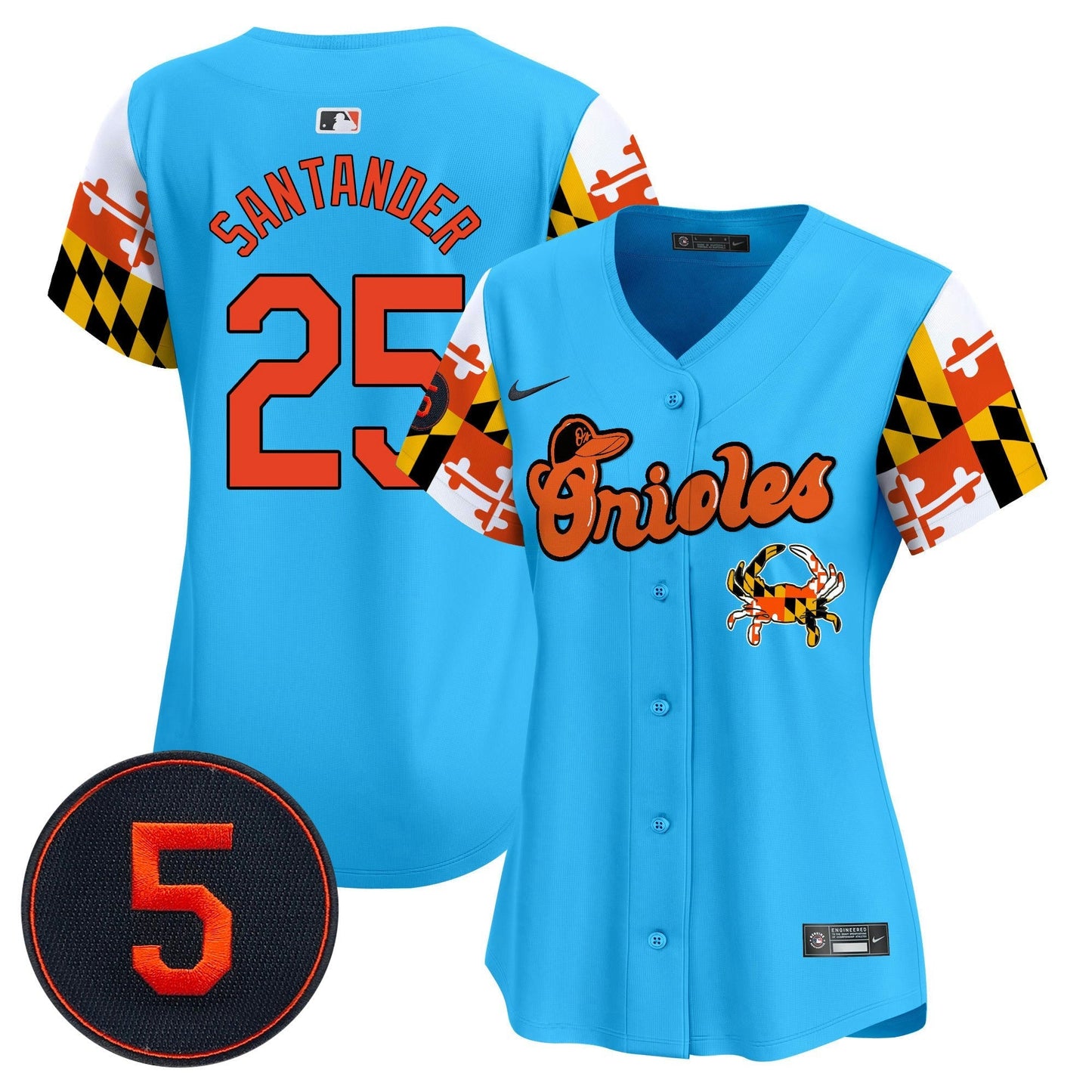 Camisa MLB Women’s Baltimore Robinson Patch Vapor Premier Limited Jersey V7