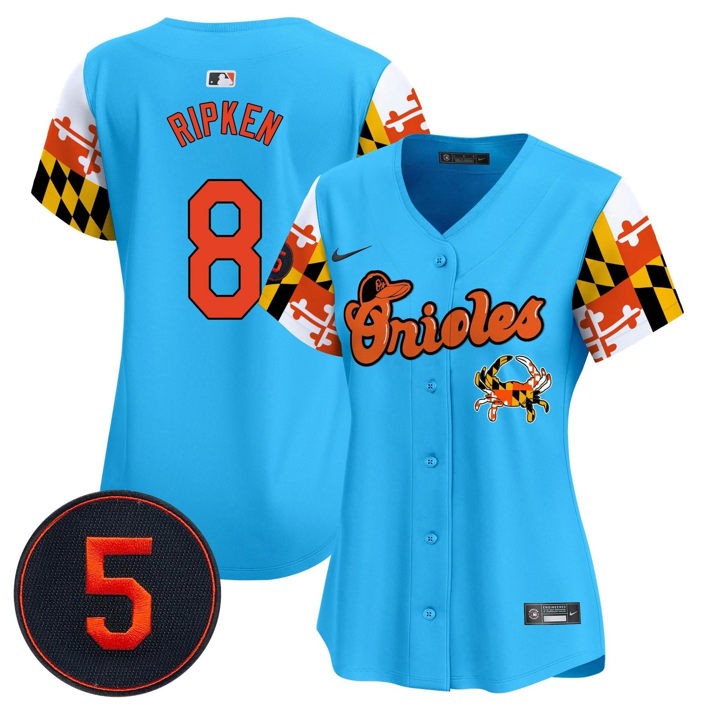 Camisa MLB Women’s Baltimore Robinson Patch Vapor Premier Limited Jersey V7