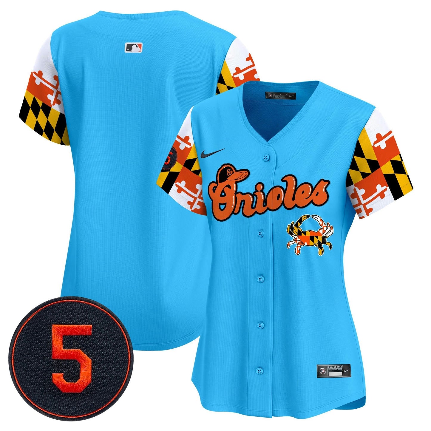 Camisa MLB Women’s Baltimore Robinson Patch Vapor Premier Limited Jersey V7