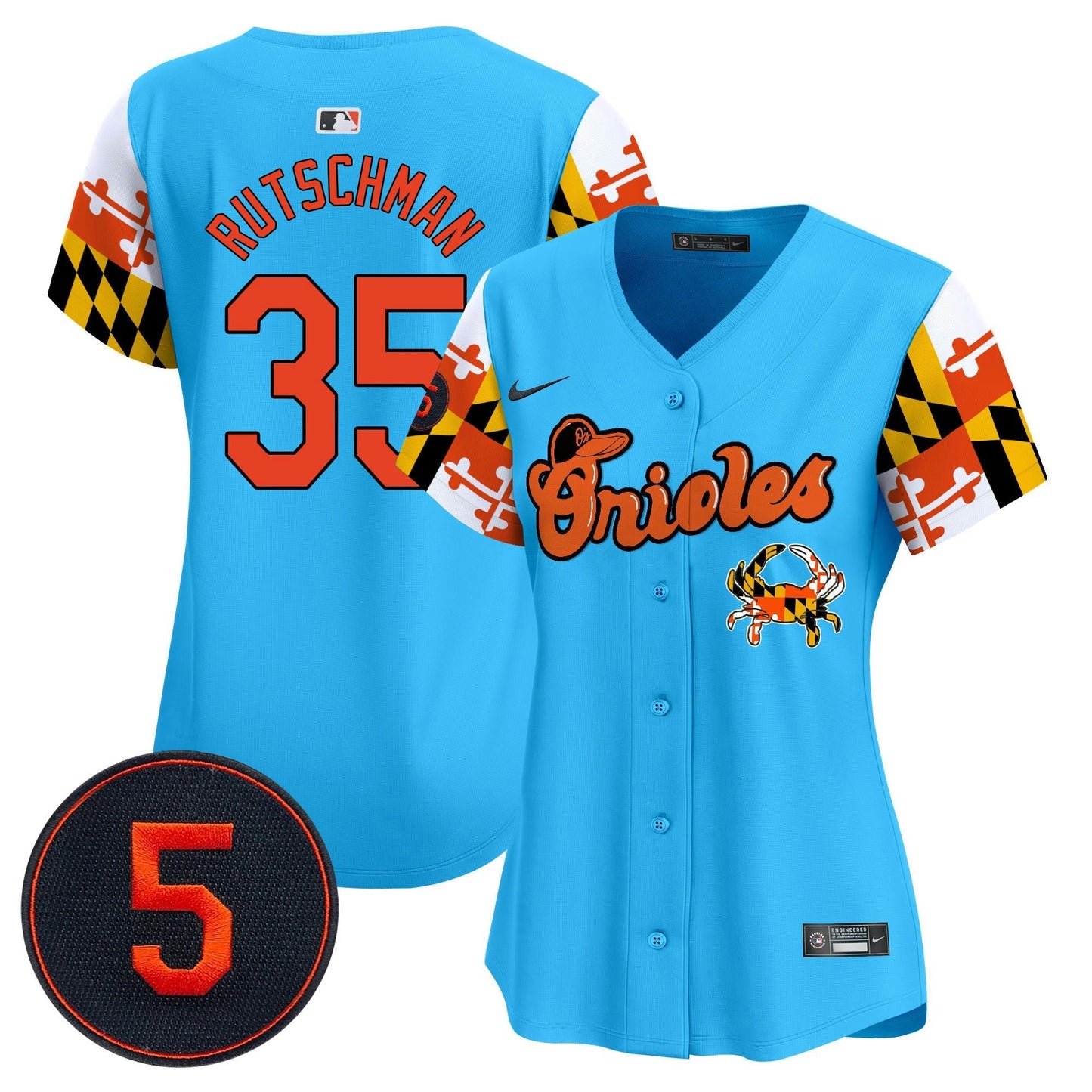 Camisa MLB Women’s Baltimore Robinson Patch Vapor Premier Limited Jersey V7