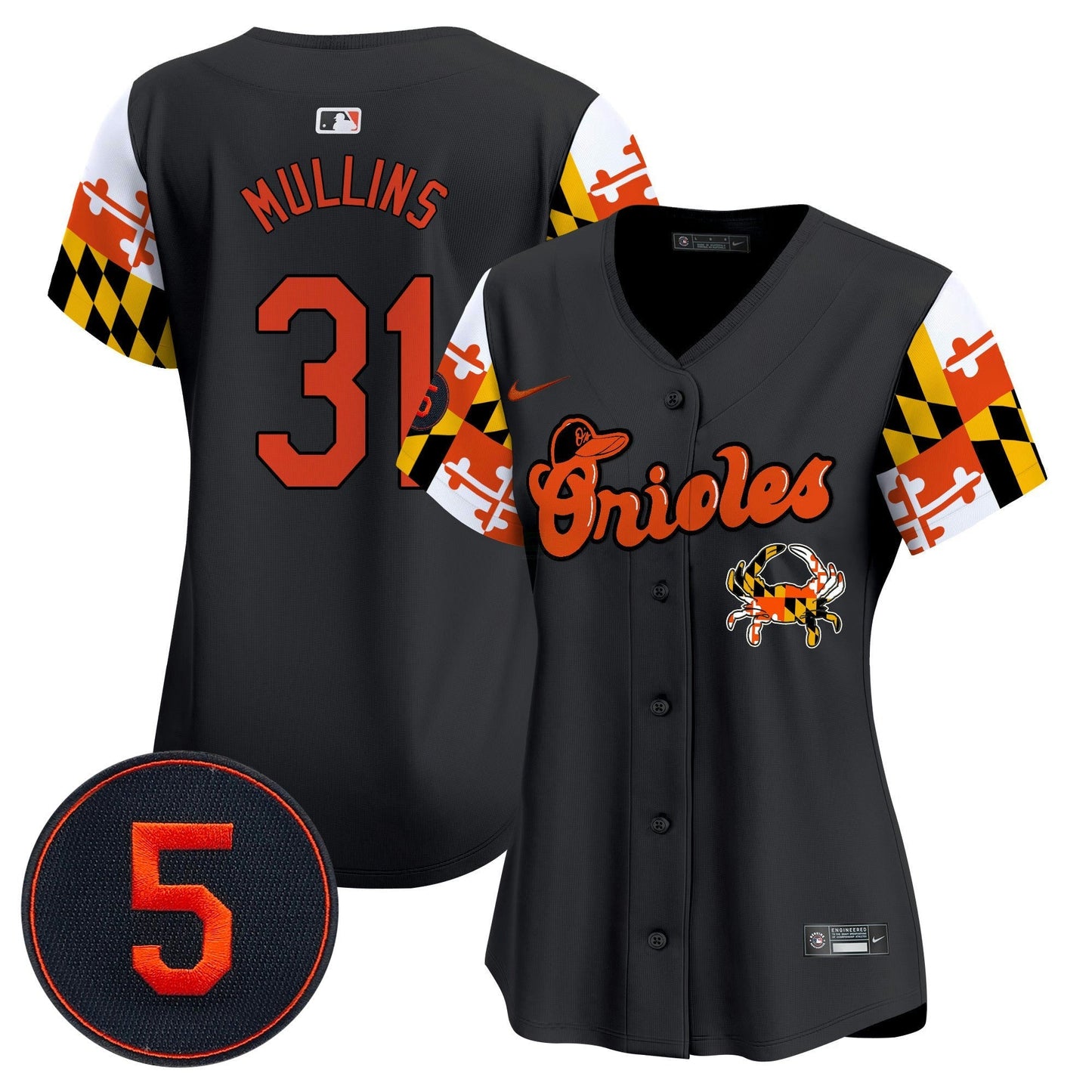 Camisa MLB Women’s Baltimore Robinson Patch Vapor Premier Limited Jersey V7