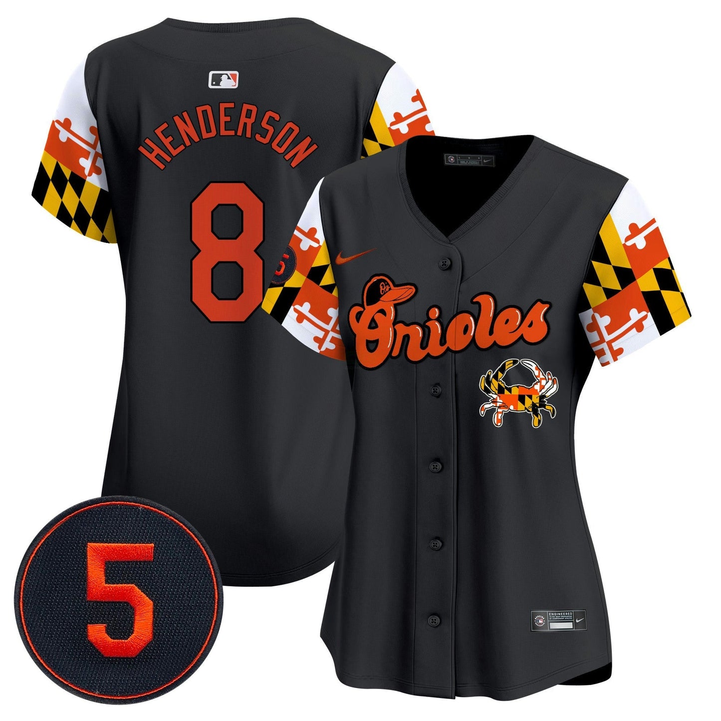 Camisa MLB Women’s Baltimore Robinson Patch Vapor Premier Limited Jersey V7