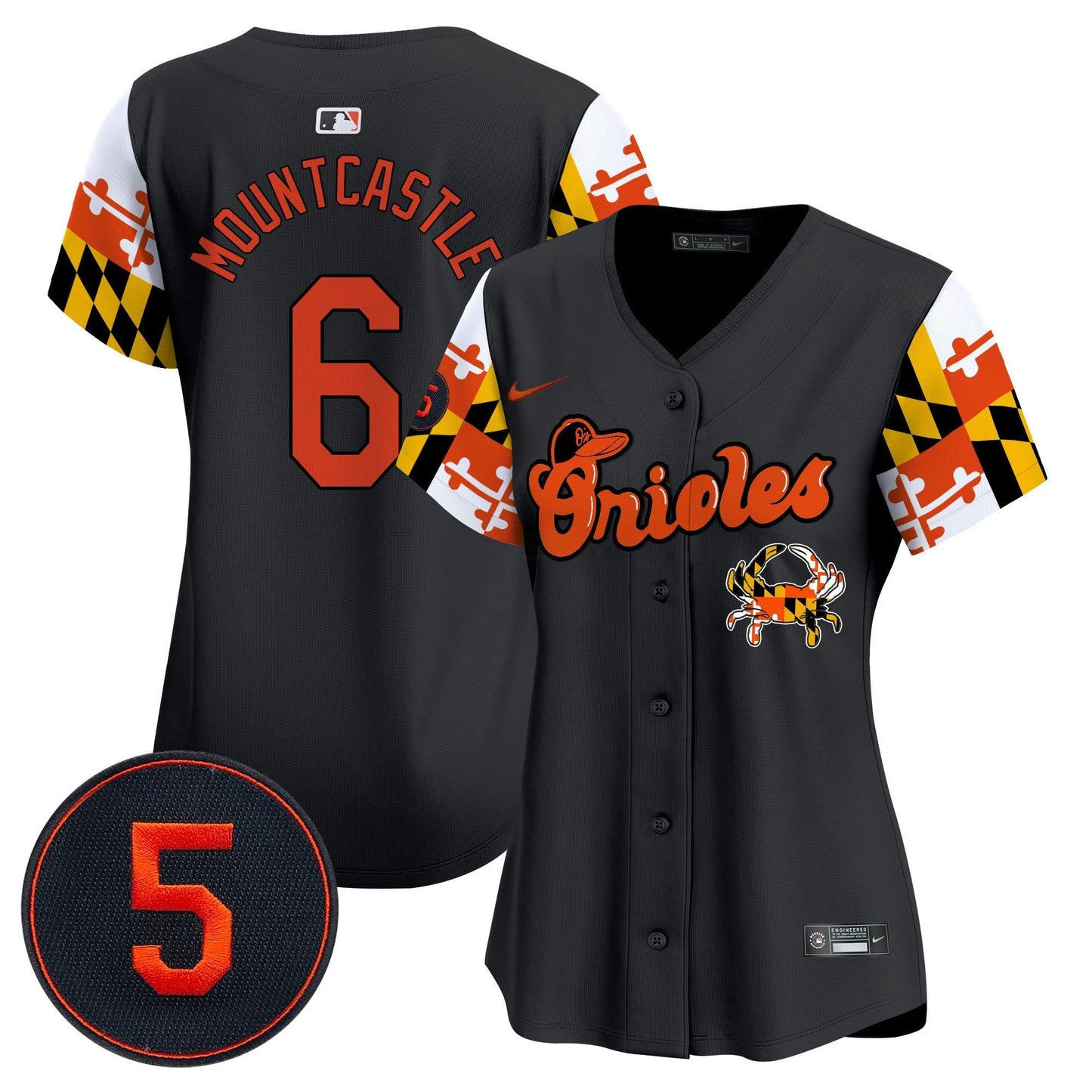 Camisa MLB Women’s Baltimore Robinson Patch Vapor Premier Limited Jersey V7