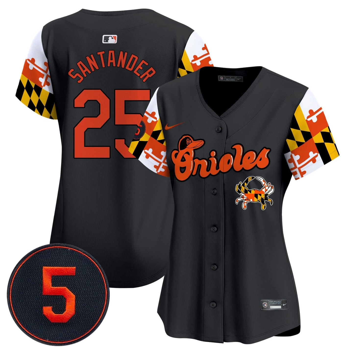 Camisa MLB Women’s Baltimore Robinson Patch Vapor Premier Limited Jersey V7