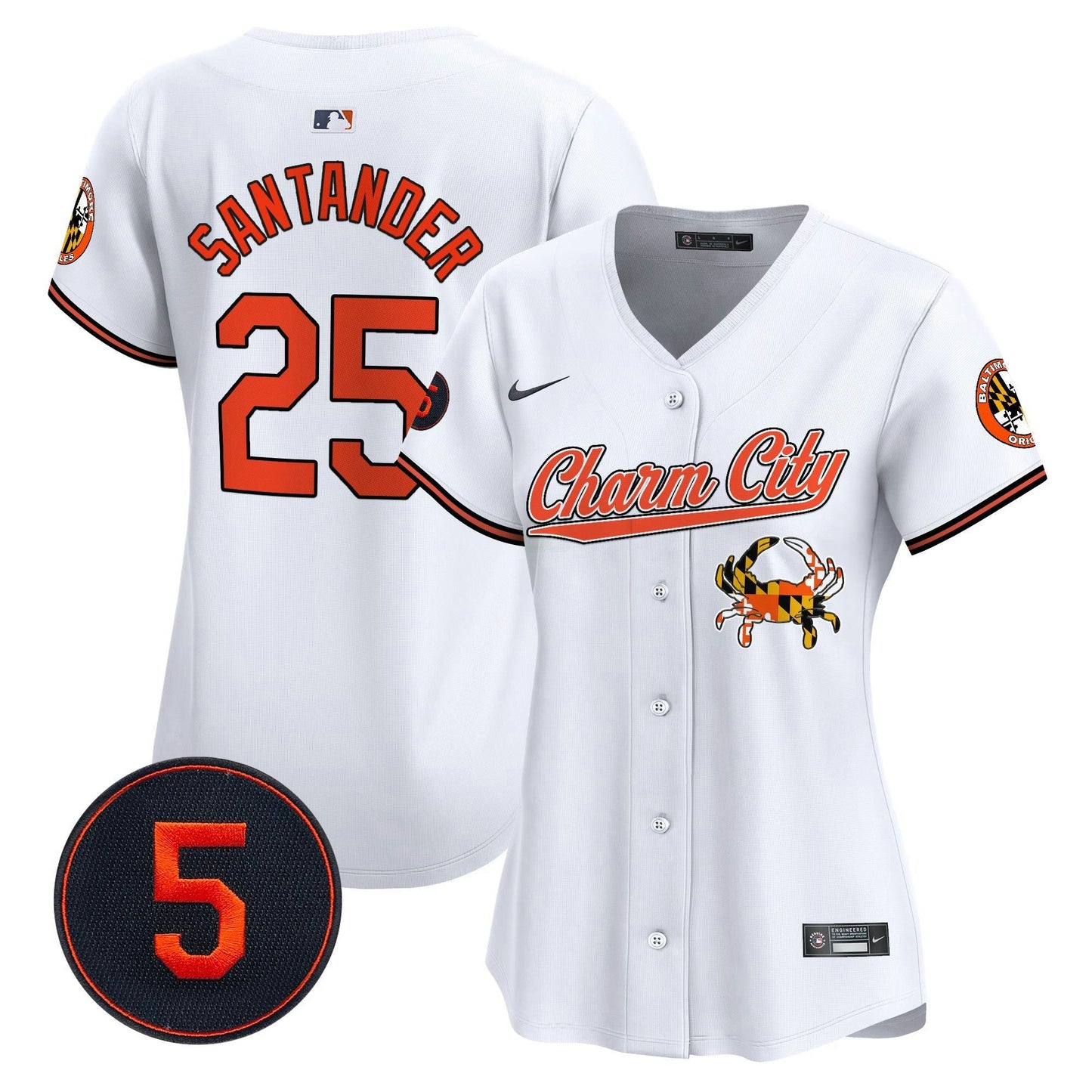 Camisa MLB Women’s Baltimore Robinson Patch Vapor Premier Limited Jersey V8