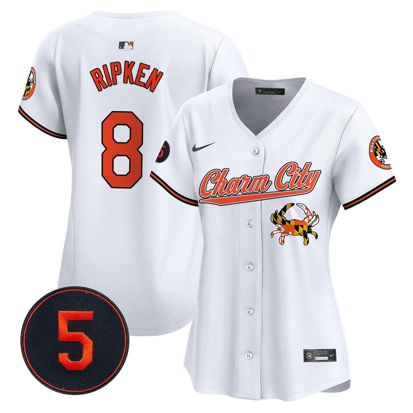 Camisa MLB Women’s Baltimore Robinson Patch Vapor Premier Limited Jersey V8