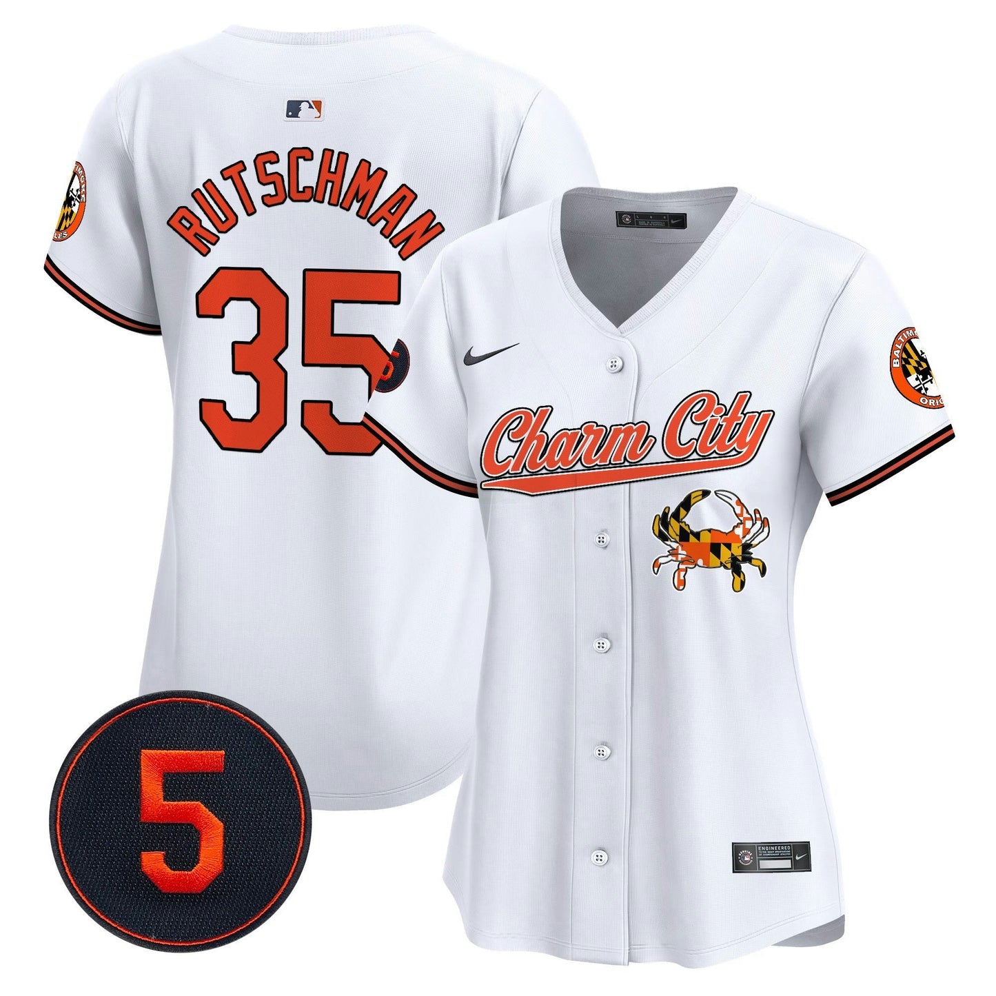 Camisa MLB Women’s Baltimore Robinson Patch Vapor Premier Limited Jersey V8
