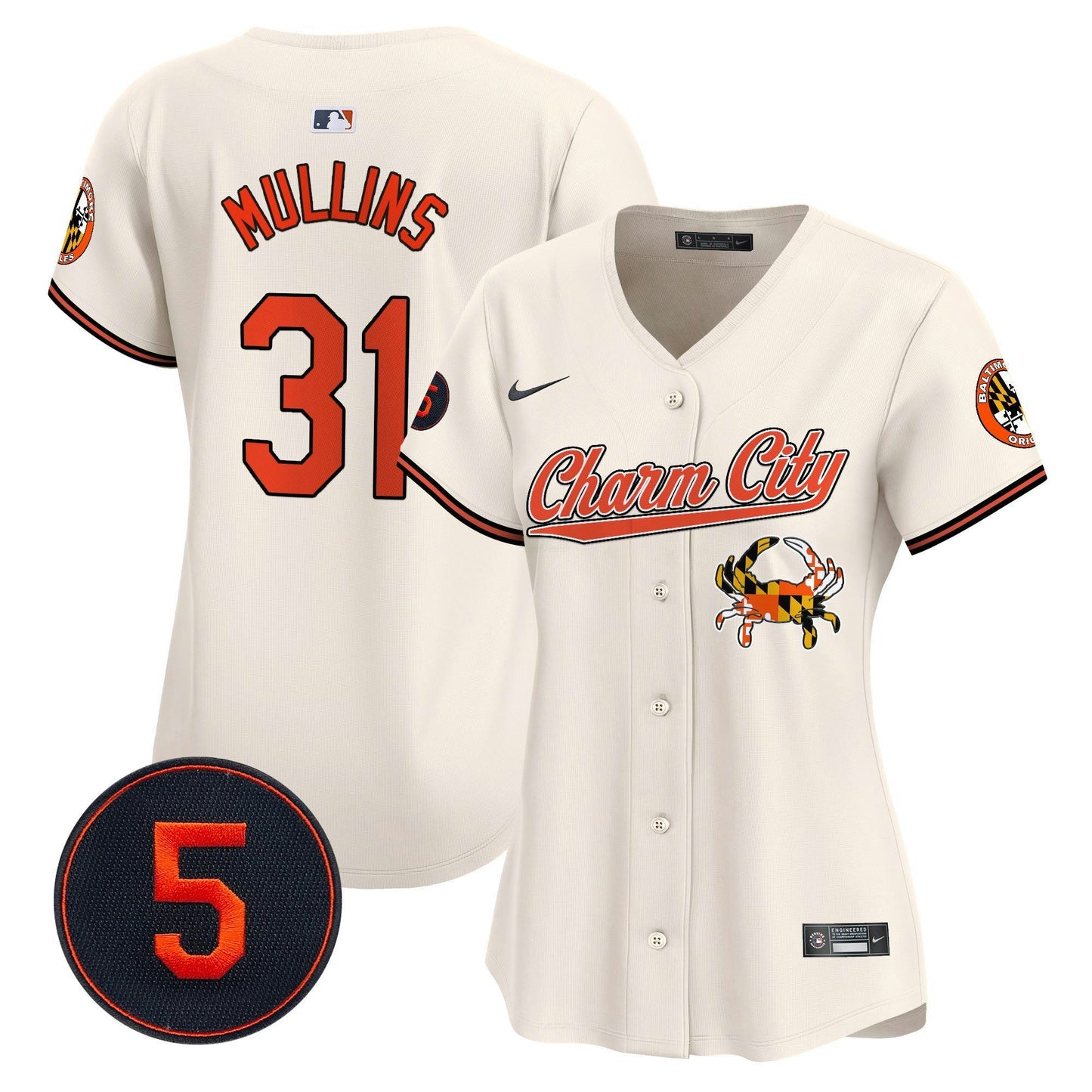 Camisa MLB Women’s Baltimore Robinson Patch Vapor Premier Limited Jersey V8