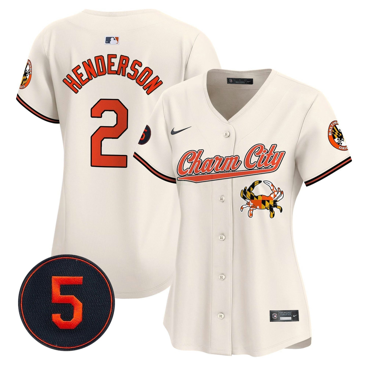 Camisa MLB Women’s Baltimore Robinson Patch Vapor Premier Limited Jersey V8