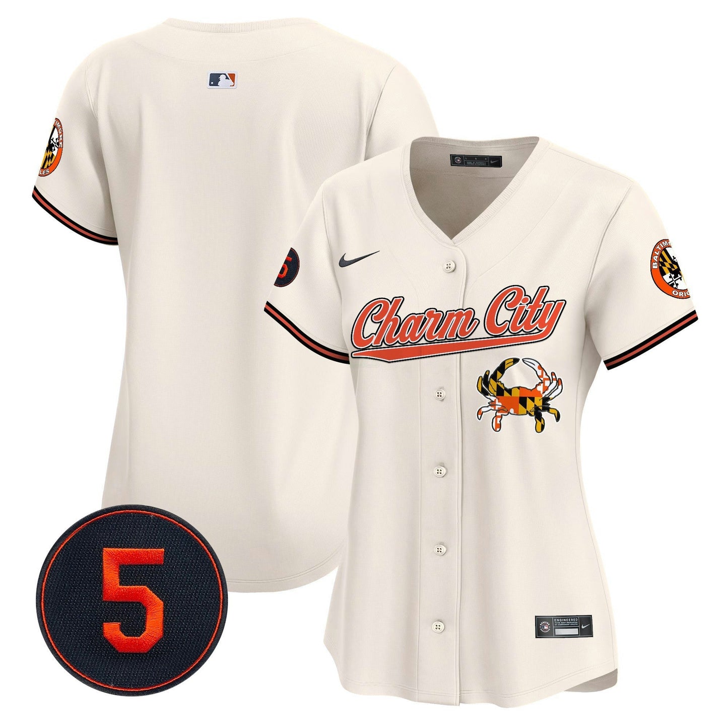 Camisa MLB Women’s Baltimore Robinson Patch Vapor Premier Limited Jersey V8