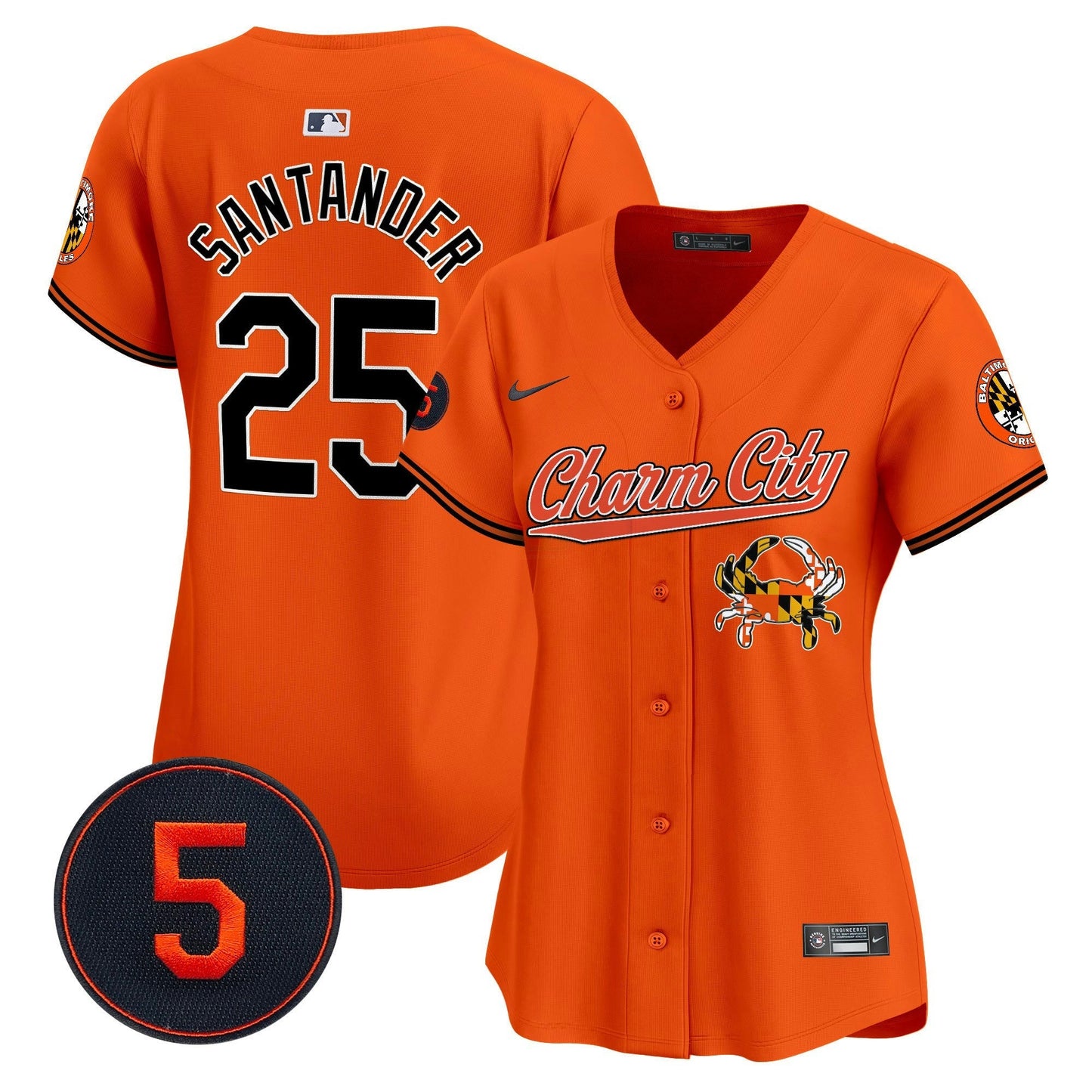 Camisa MLB Women’s Baltimore Robinson Patch Vapor Premier Limited Jersey V8