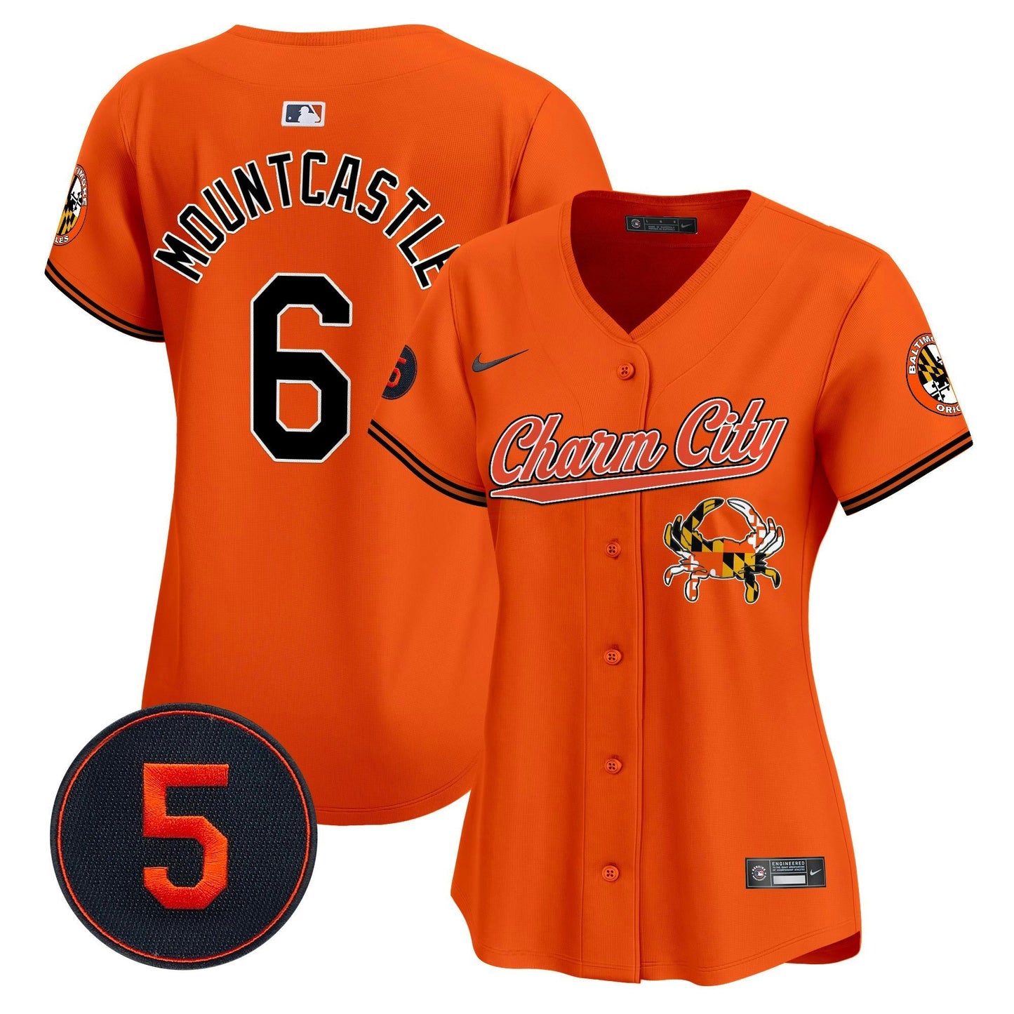 Camisa MLB Women’s Baltimore Robinson Patch Vapor Premier Limited Jersey V8