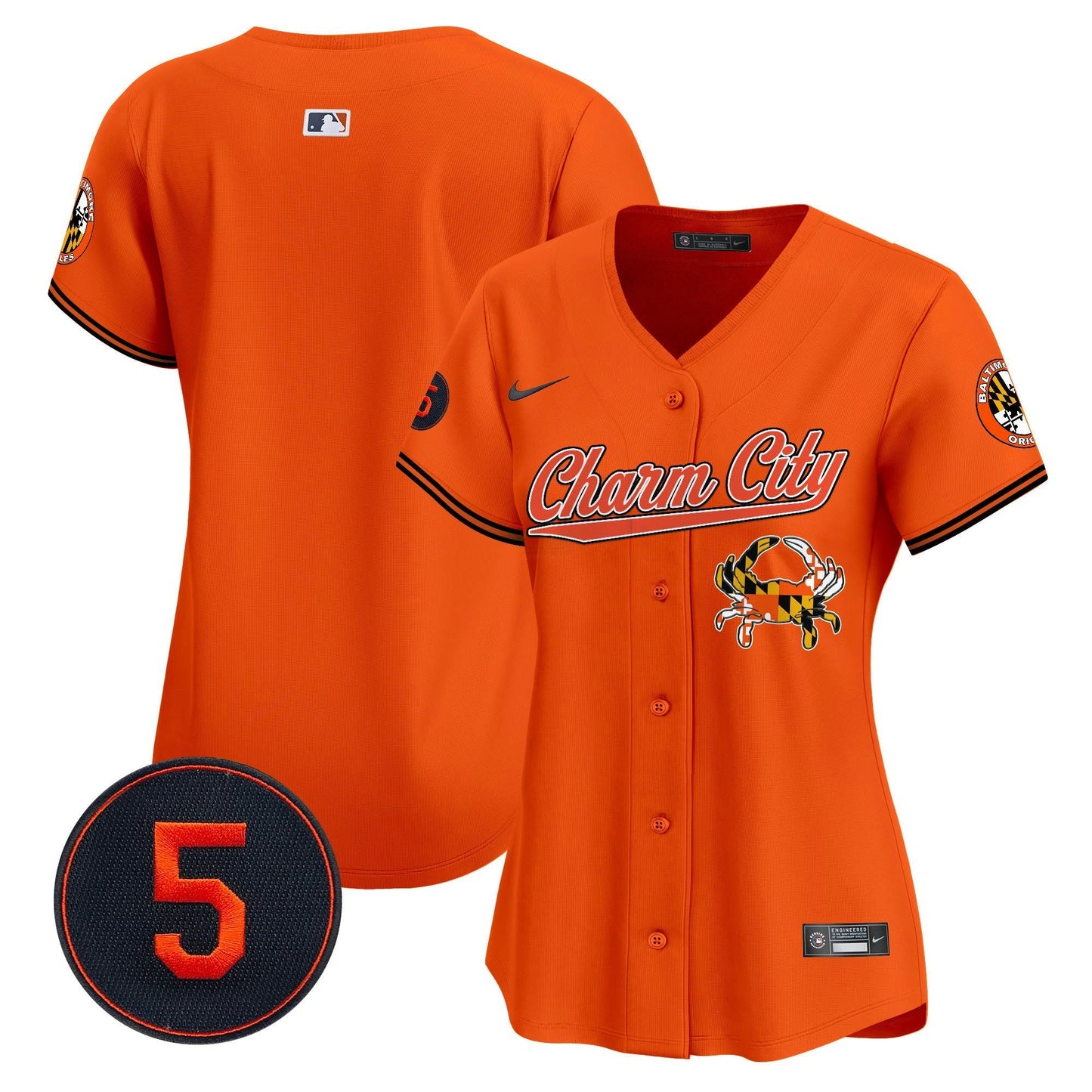 Camisa MLB Women’s Baltimore Robinson Patch Vapor Premier Limited Jersey V8