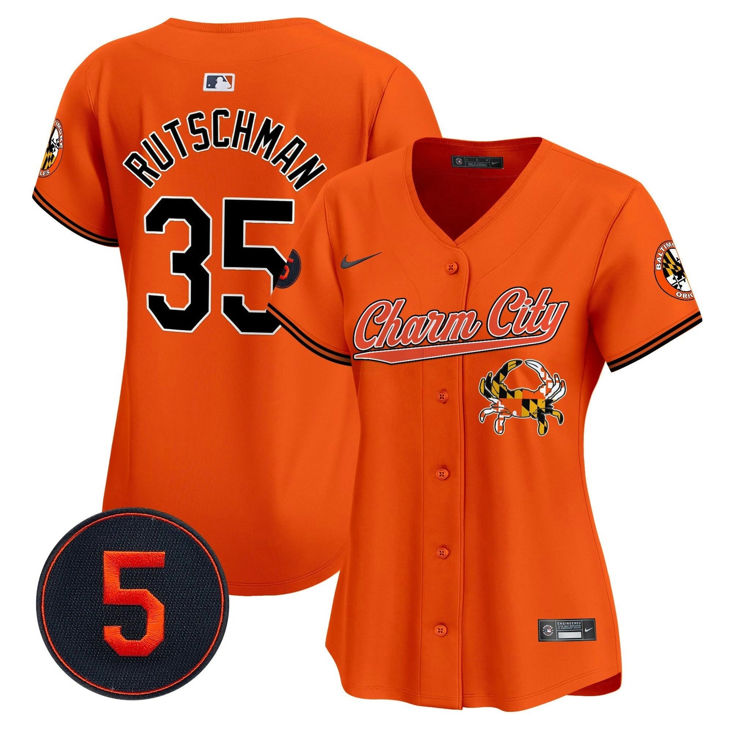 Camisa MLB Women’s Baltimore Robinson Patch Vapor Premier Limited Jersey V8
