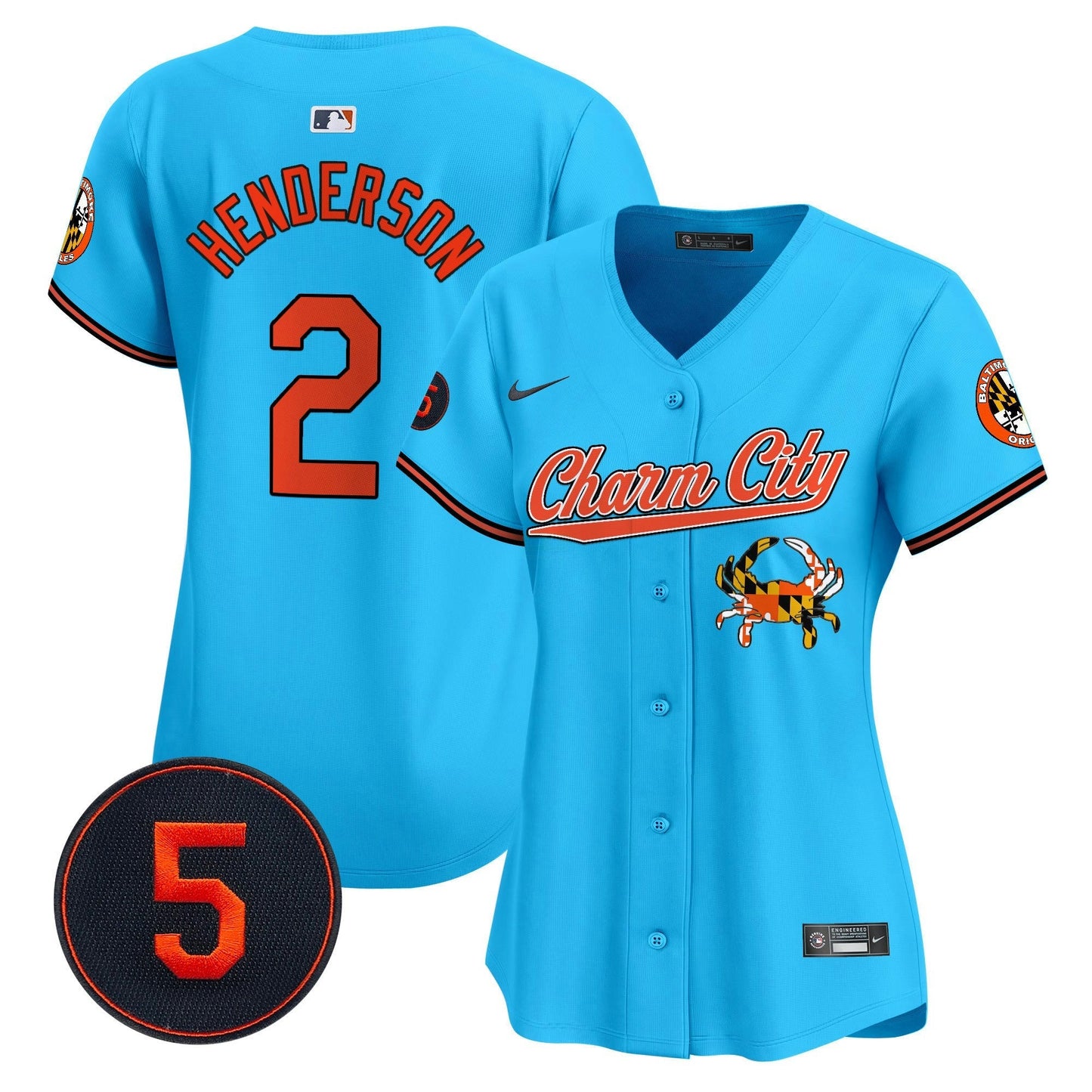 Camisa MLB Women’s Baltimore Robinson Patch Vapor Premier Limited Jersey V8