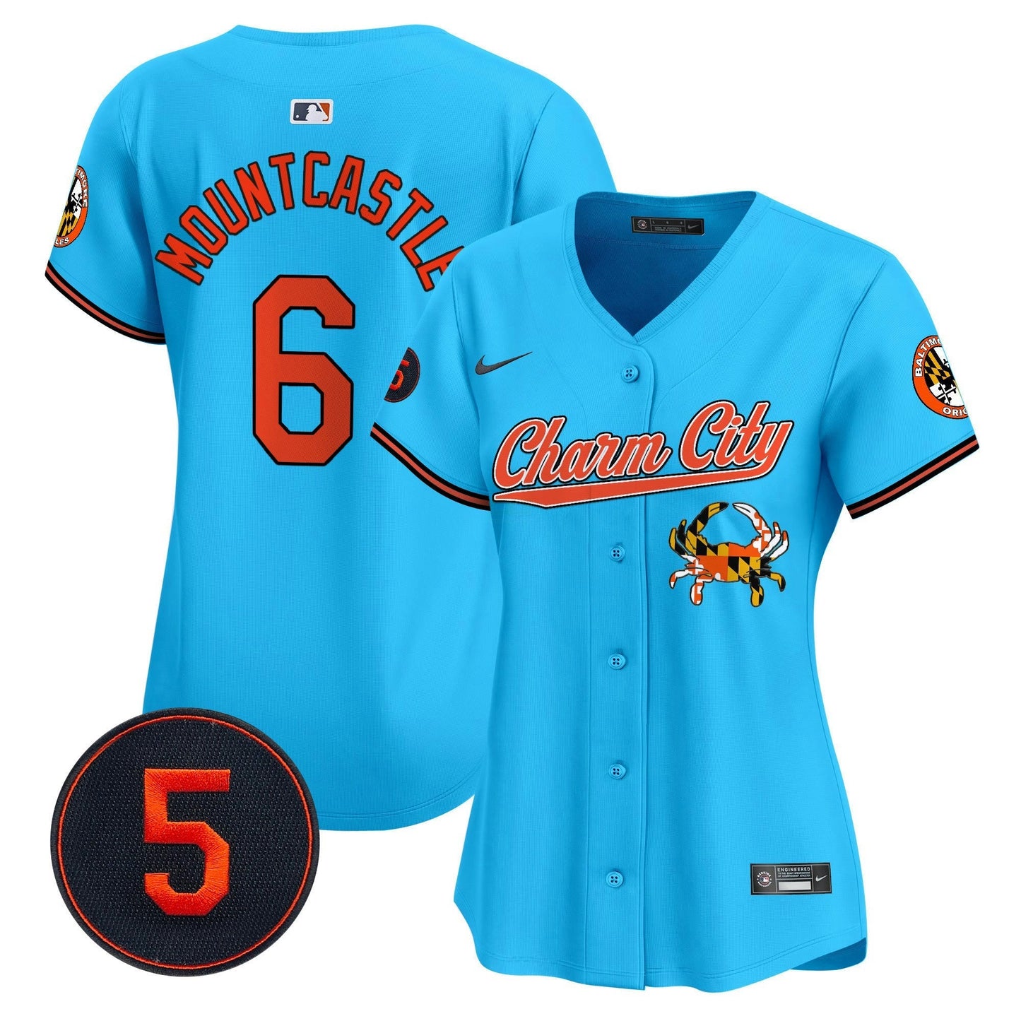 Camisa MLB Women’s Baltimore Robinson Patch Vapor Premier Limited Jersey V8