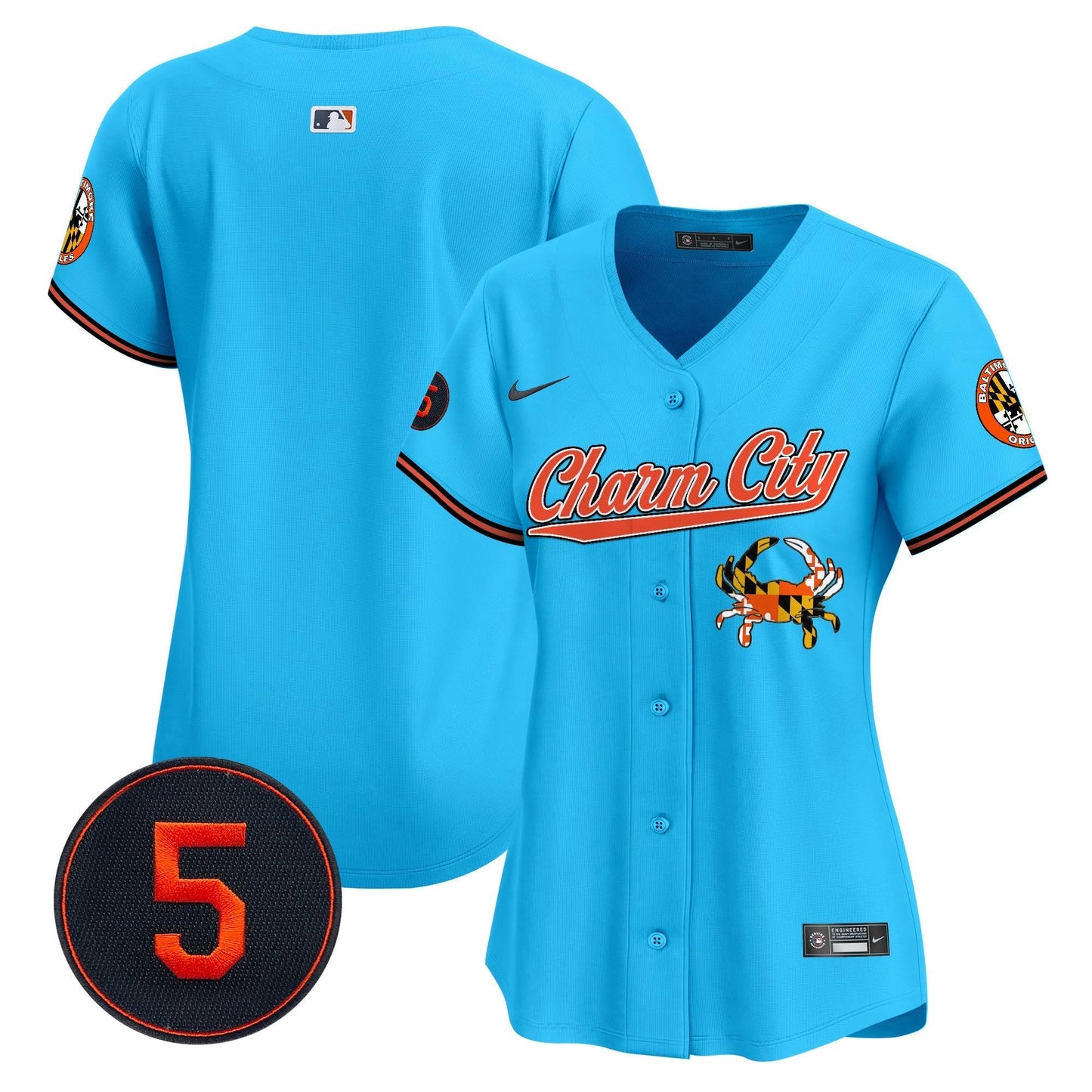 Camisa MLB Women’s Baltimore Robinson Patch Vapor Premier Limited Jersey V8