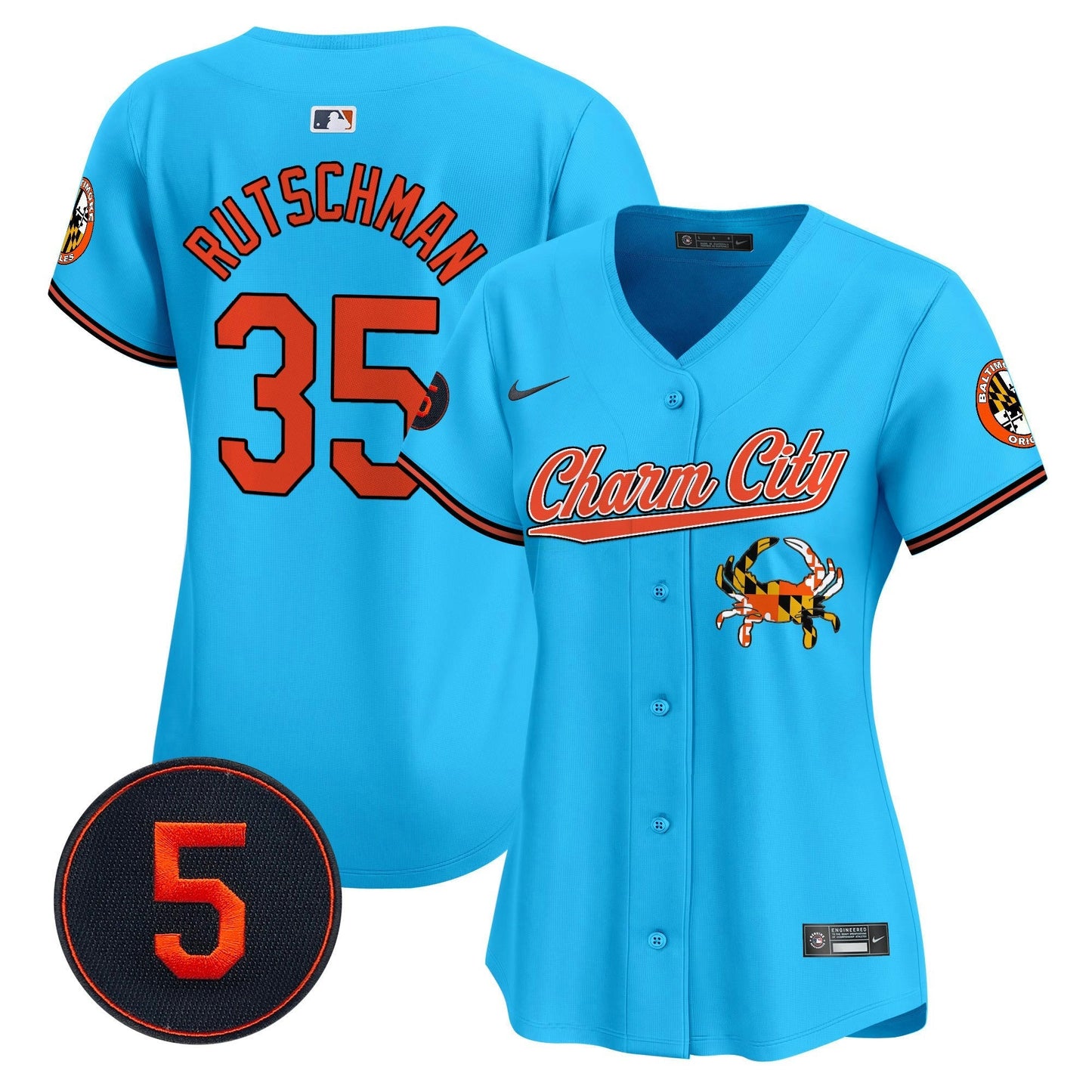 Camisa MLB Women’s Baltimore Robinson Patch Vapor Premier Limited Jersey V8