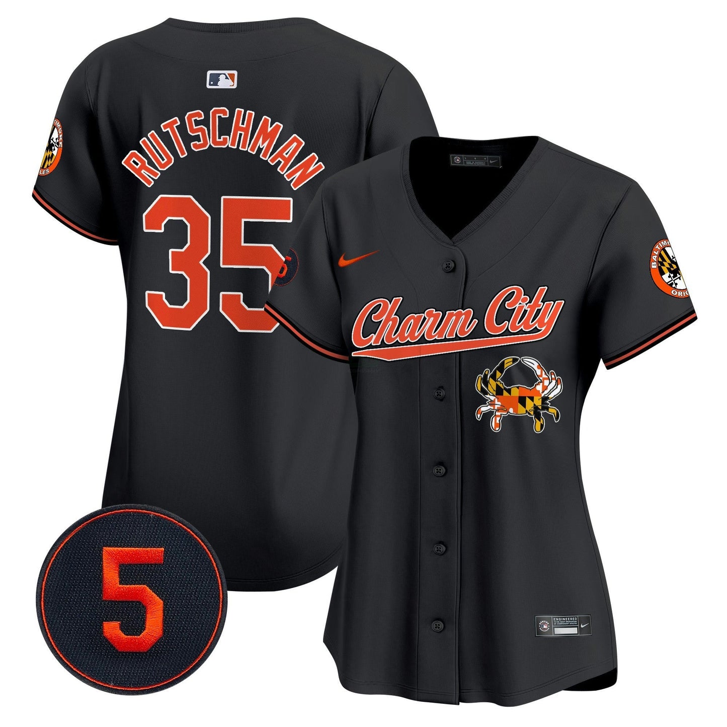 Camisa MLB Women’s Baltimore Robinson Patch Vapor Premier Limited Jersey V8