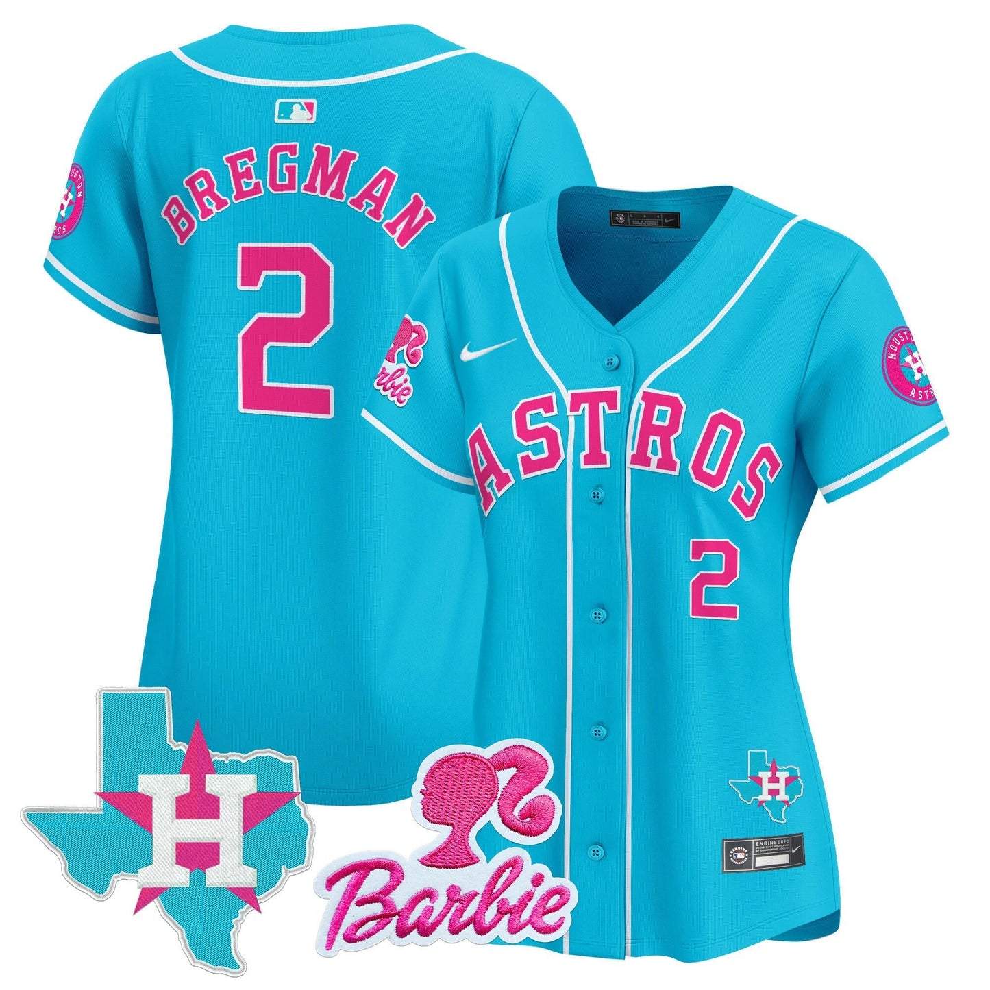 Camisa MLB Women’s Barbie Patch Vapor Premier Limited Jersey