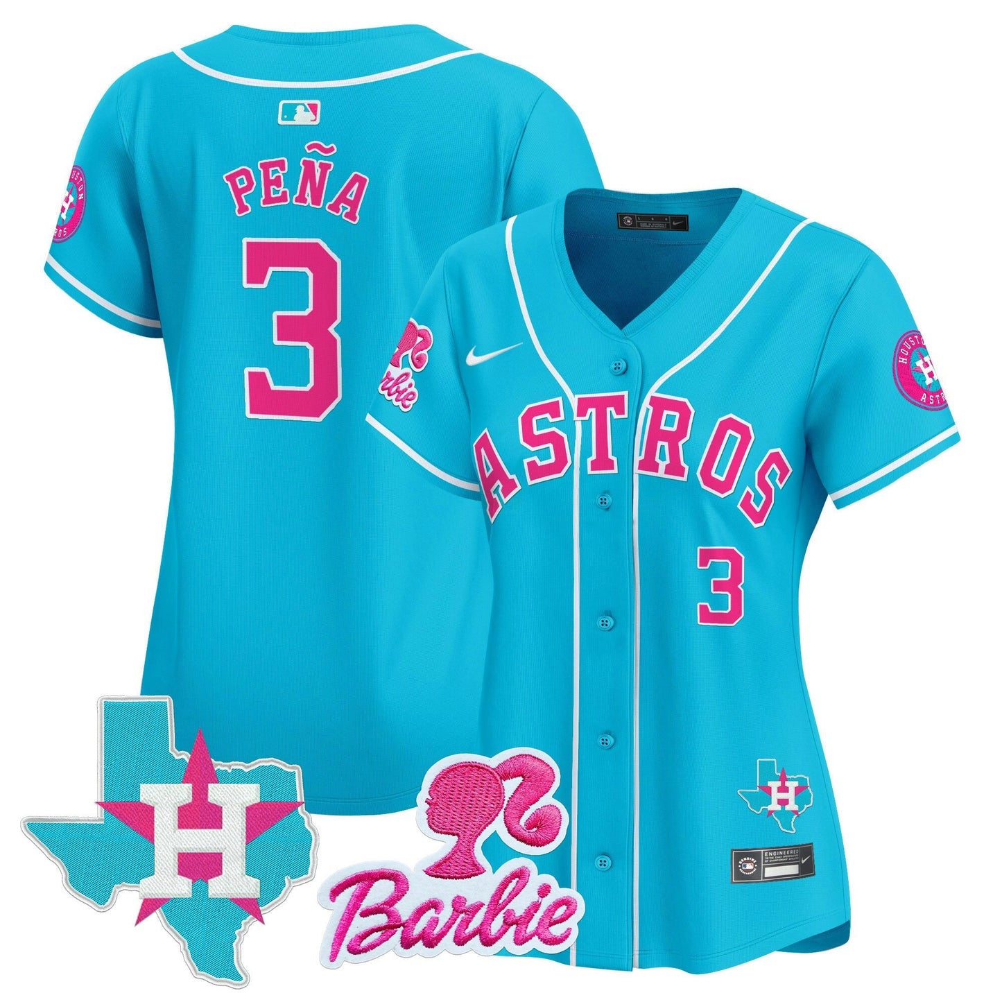 Camisa MLB Women’s Barbie Patch Vapor Premier Limited Jersey