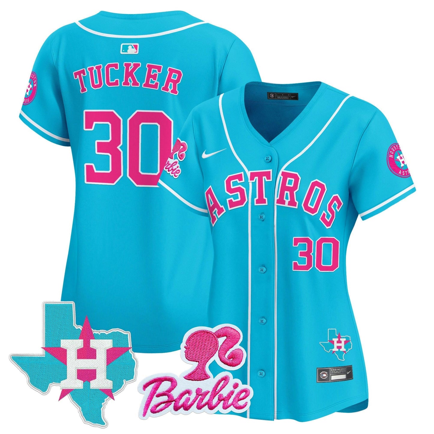 Camisa MLB Women’s Barbie Patch Vapor Premier Limited Jersey