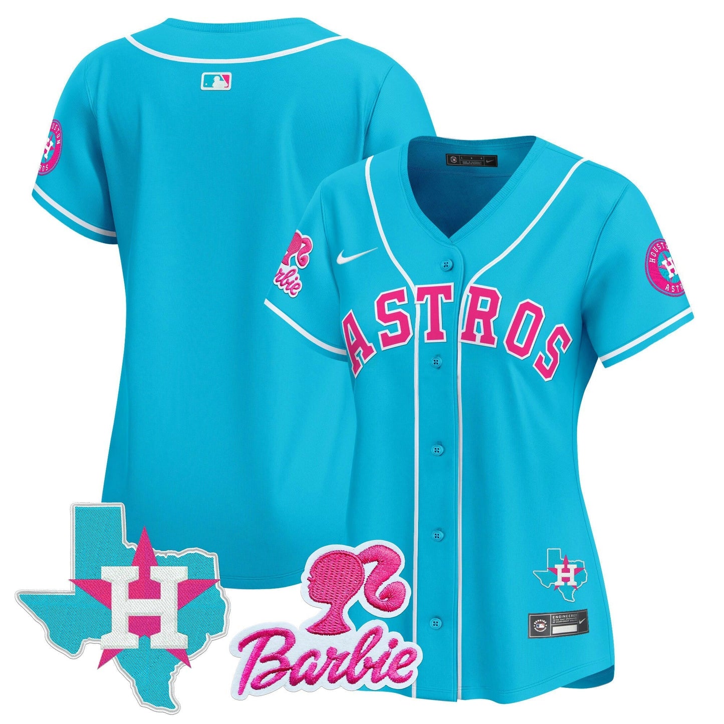 Camisa MLB Women’s Barbie Patch Vapor Premier Limited Jersey