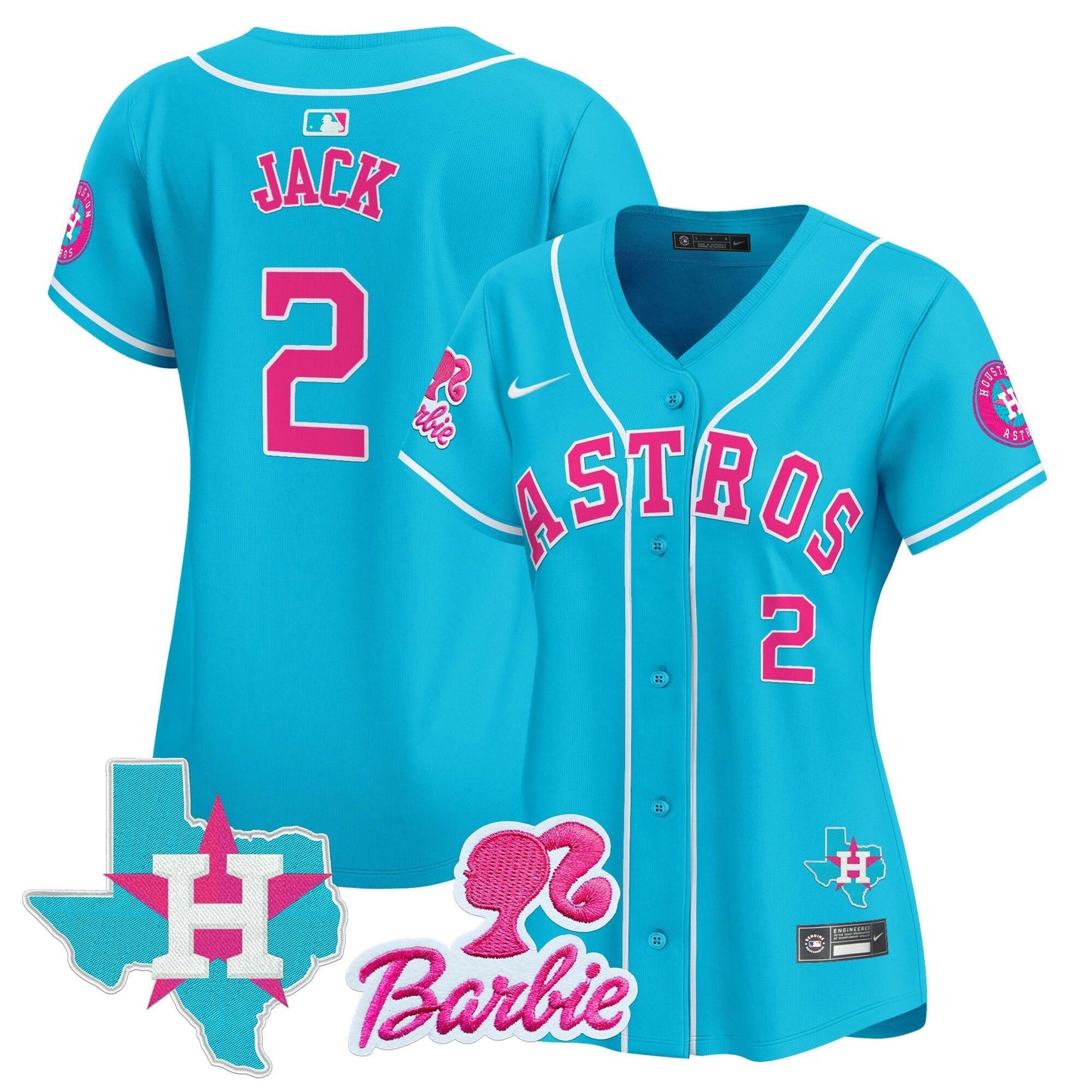 Camisa MLB Women’s Barbie Patch Vapor Premier Limited Jersey