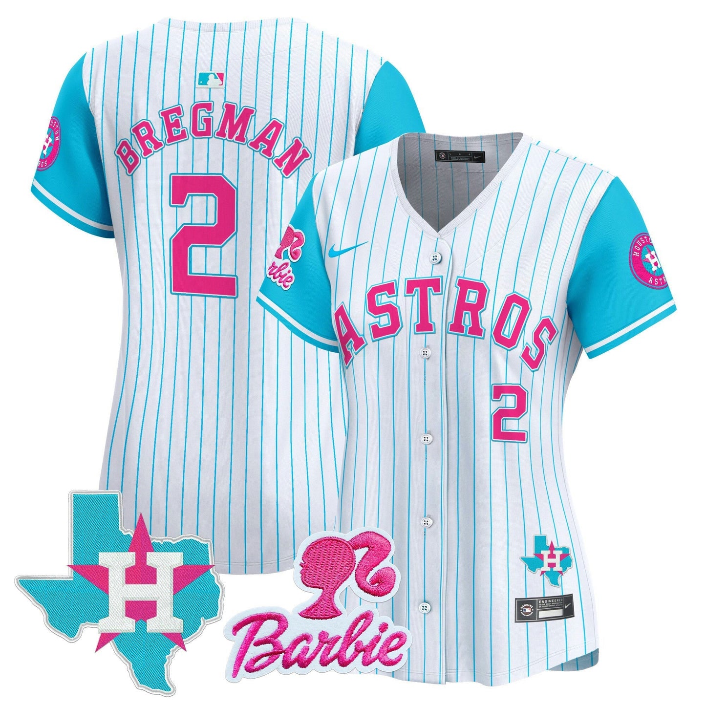 Camisa MLB Women’s Barbie Patch Vapor Premier Limited Jersey