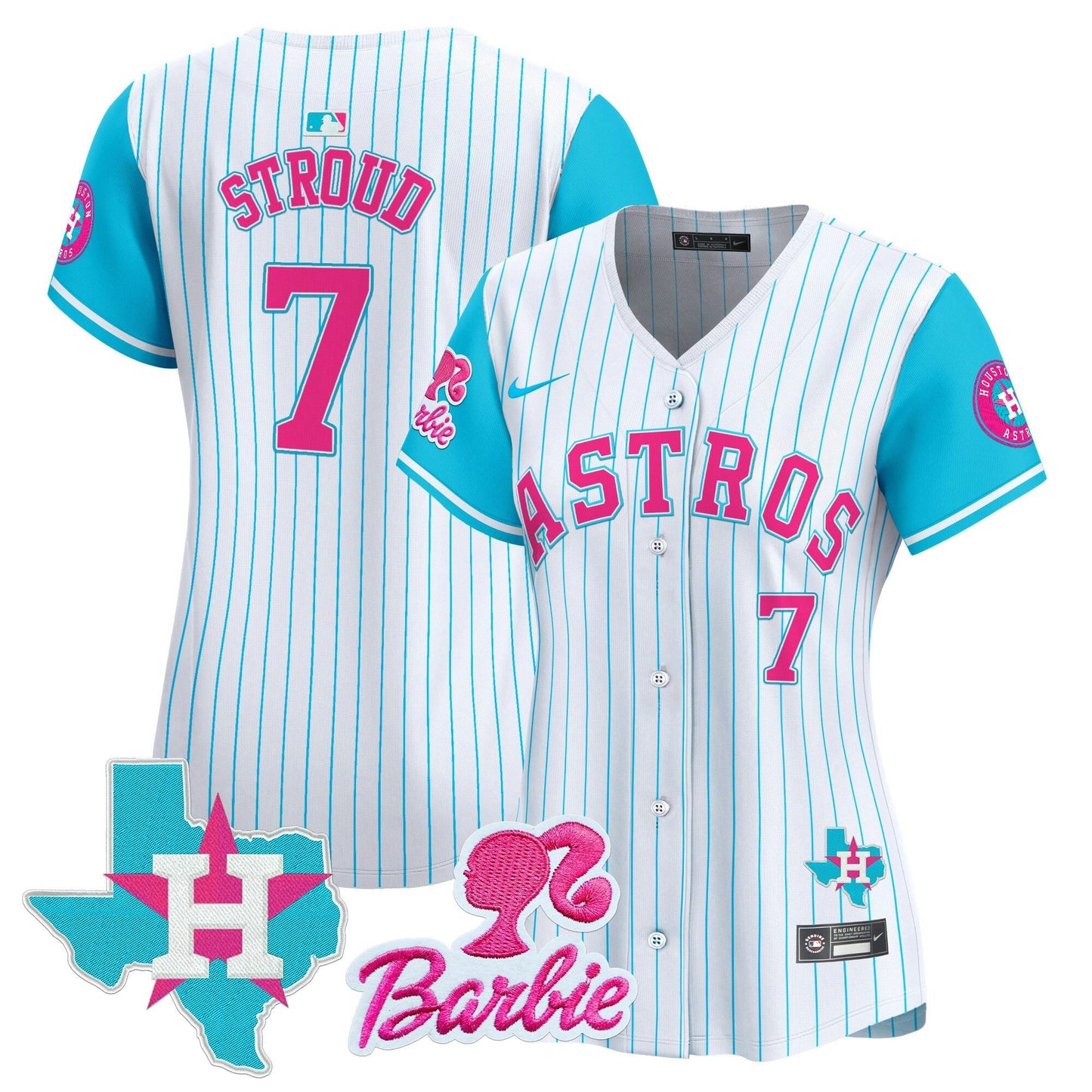 Camisa MLB Women’s Barbie Patch Vapor Premier Limited Jersey