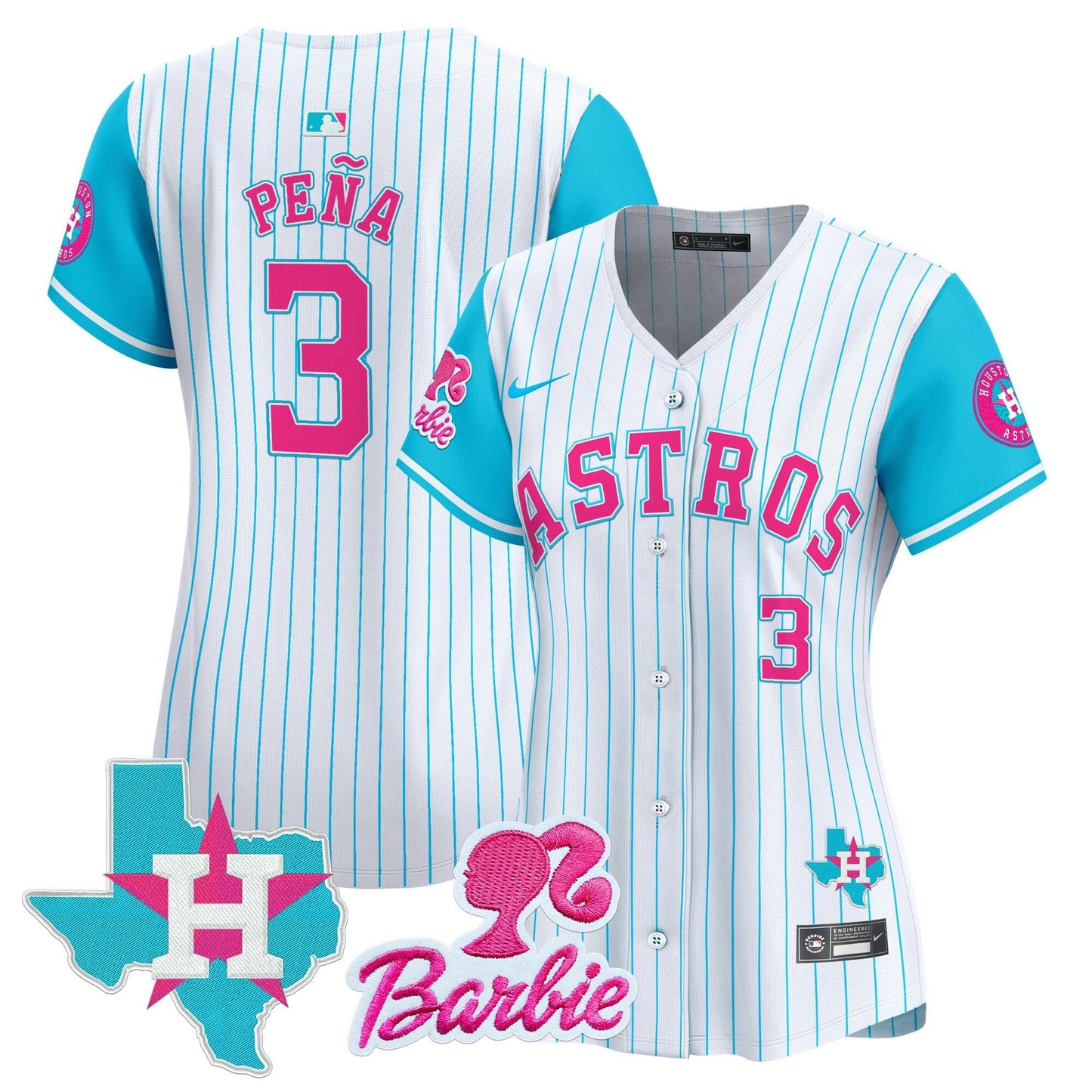 Camisa MLB Women’s Barbie Patch Vapor Premier Limited Jersey