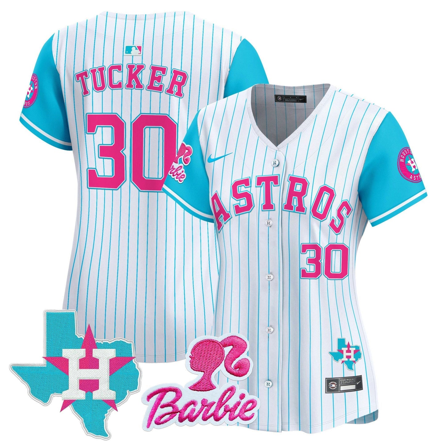 Camisa MLB Women’s Barbie Patch Vapor Premier Limited Jersey