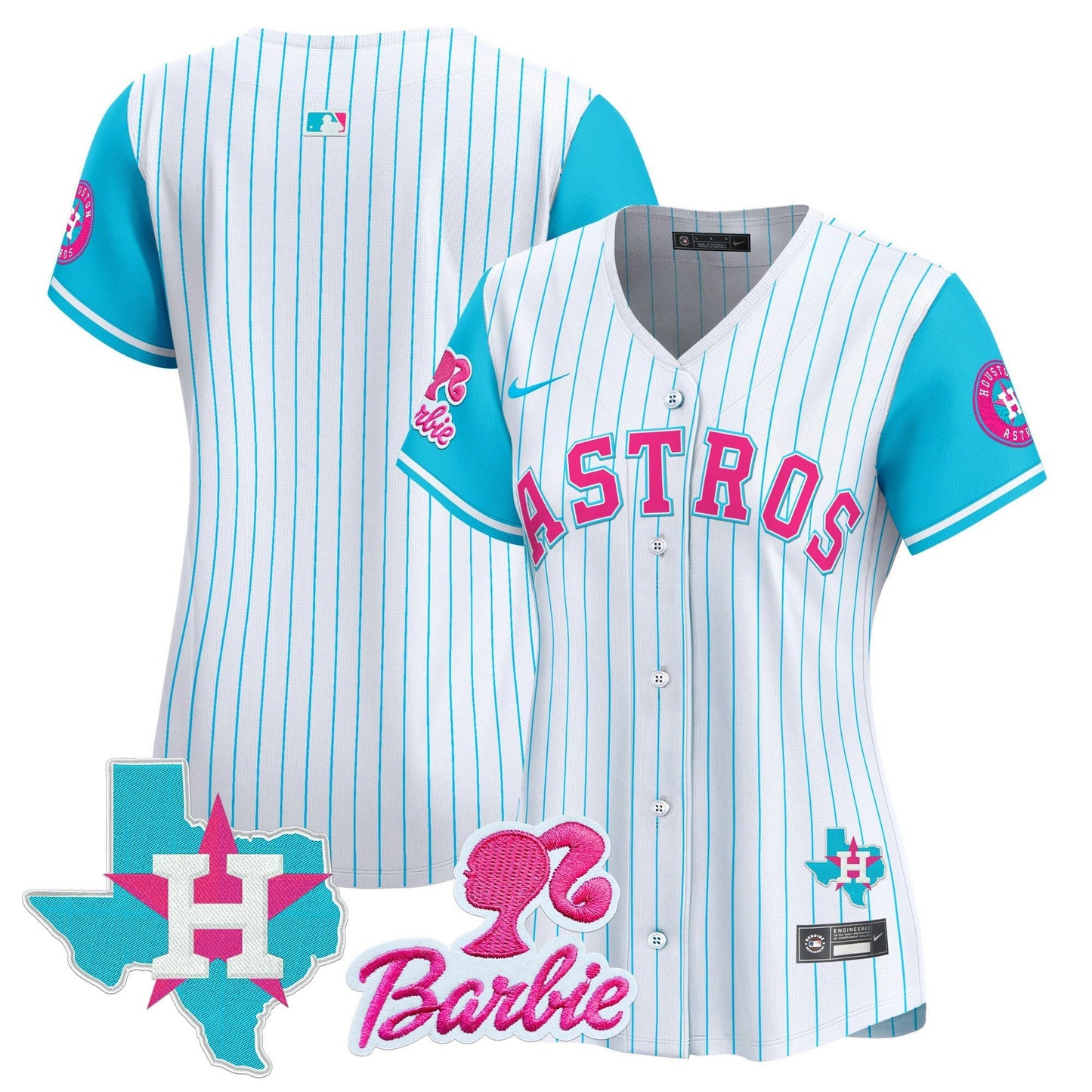 Camisa MLB Women’s Barbie Patch Vapor Premier Limited Jersey