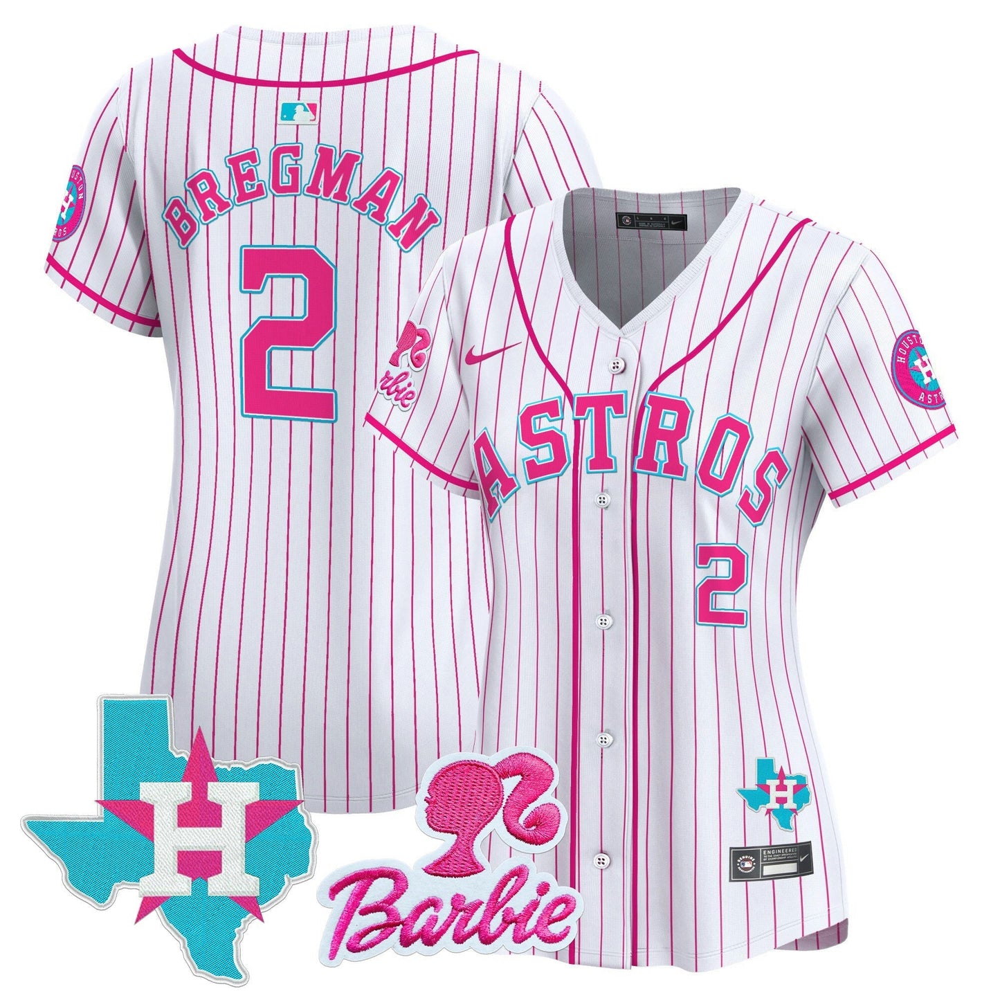 Camisa MLB Women’s Barbie Patch Vapor Premier Limited Jersey