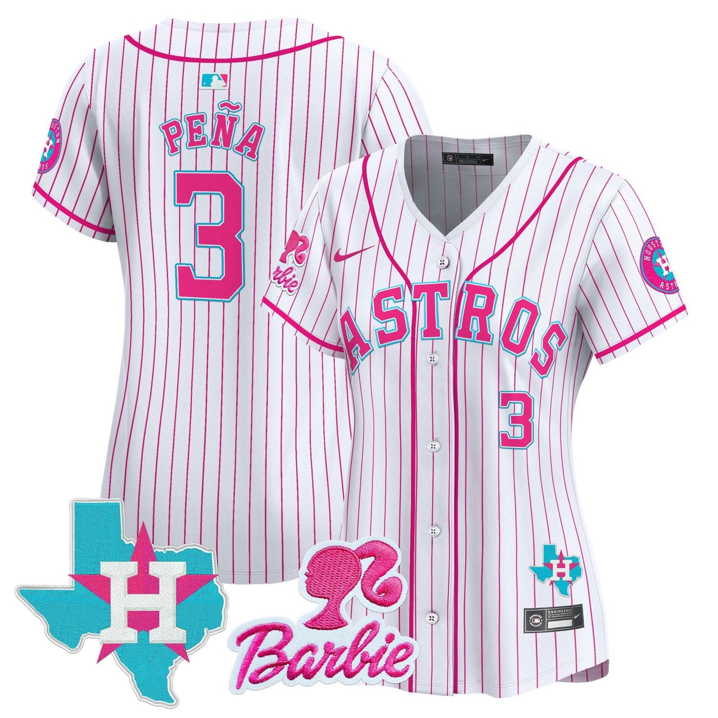 Camisa MLB Women’s Barbie Patch Vapor Premier Limited Jersey