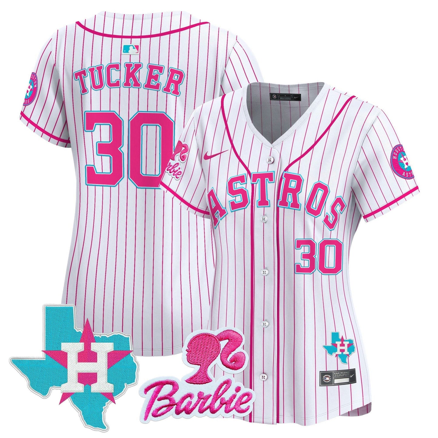 Camisa MLB Women’s Barbie Patch Vapor Premier Limited Jersey