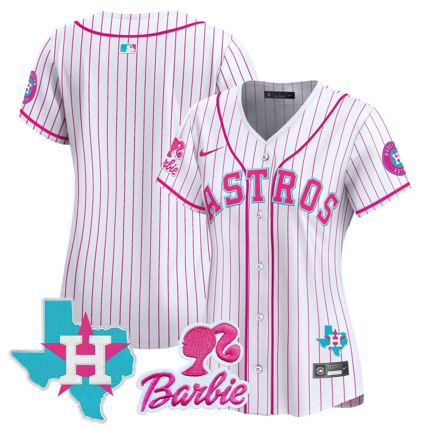 Camisa MLB Women’s Barbie Patch Vapor Premier Limited Jersey