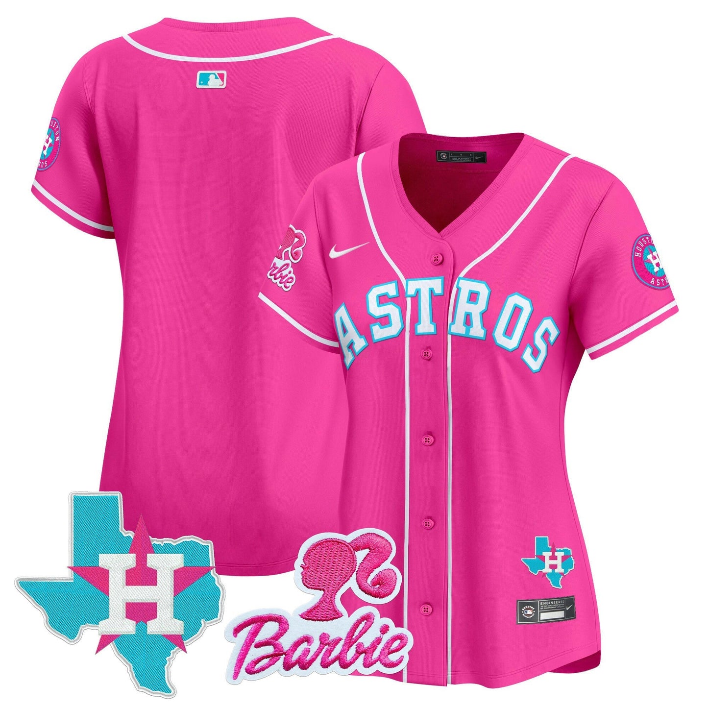 Camisa MLB Women’s Barbie Patch Vapor Premier Limited Jersey