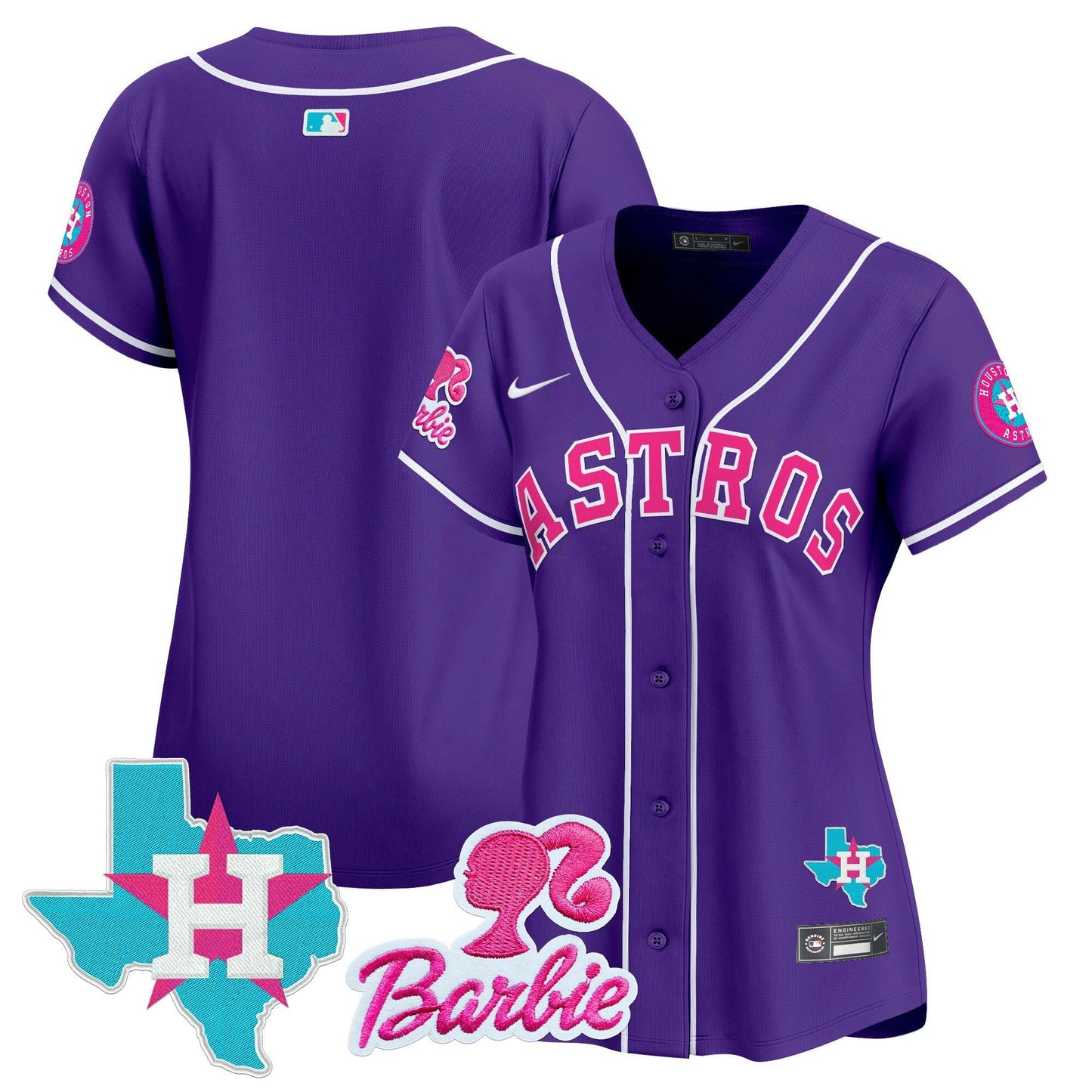 Camisa MLB Women’s Barbie Patch Vapor Premier Limited Jersey