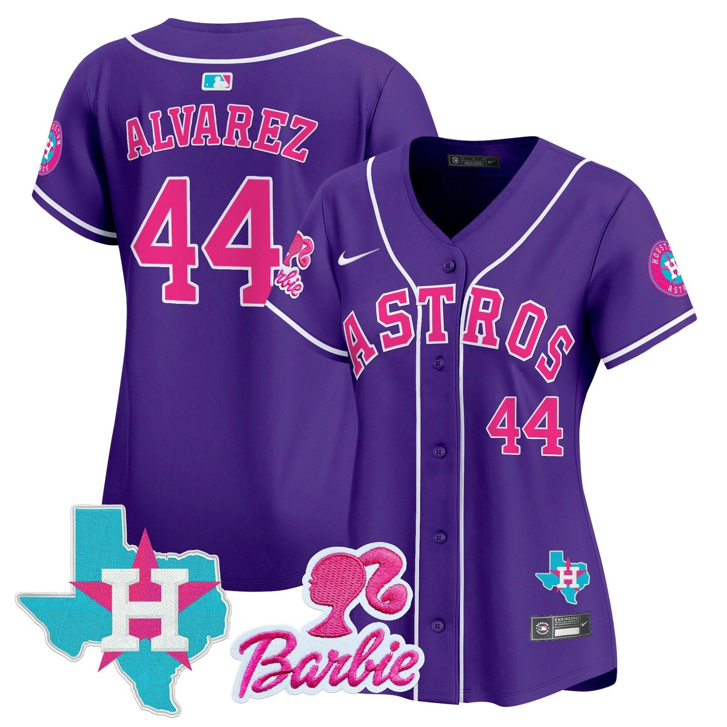 Camisa MLB Women’s Barbie Patch Vapor Premier Limited Jersey