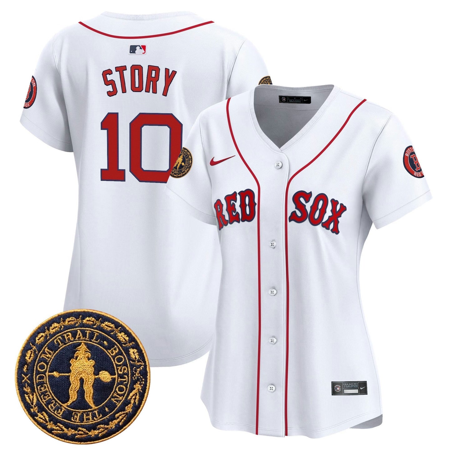 Camisa MLB Women’s Boston Freedom Trail Patch Vapor Premier Limited Jersey