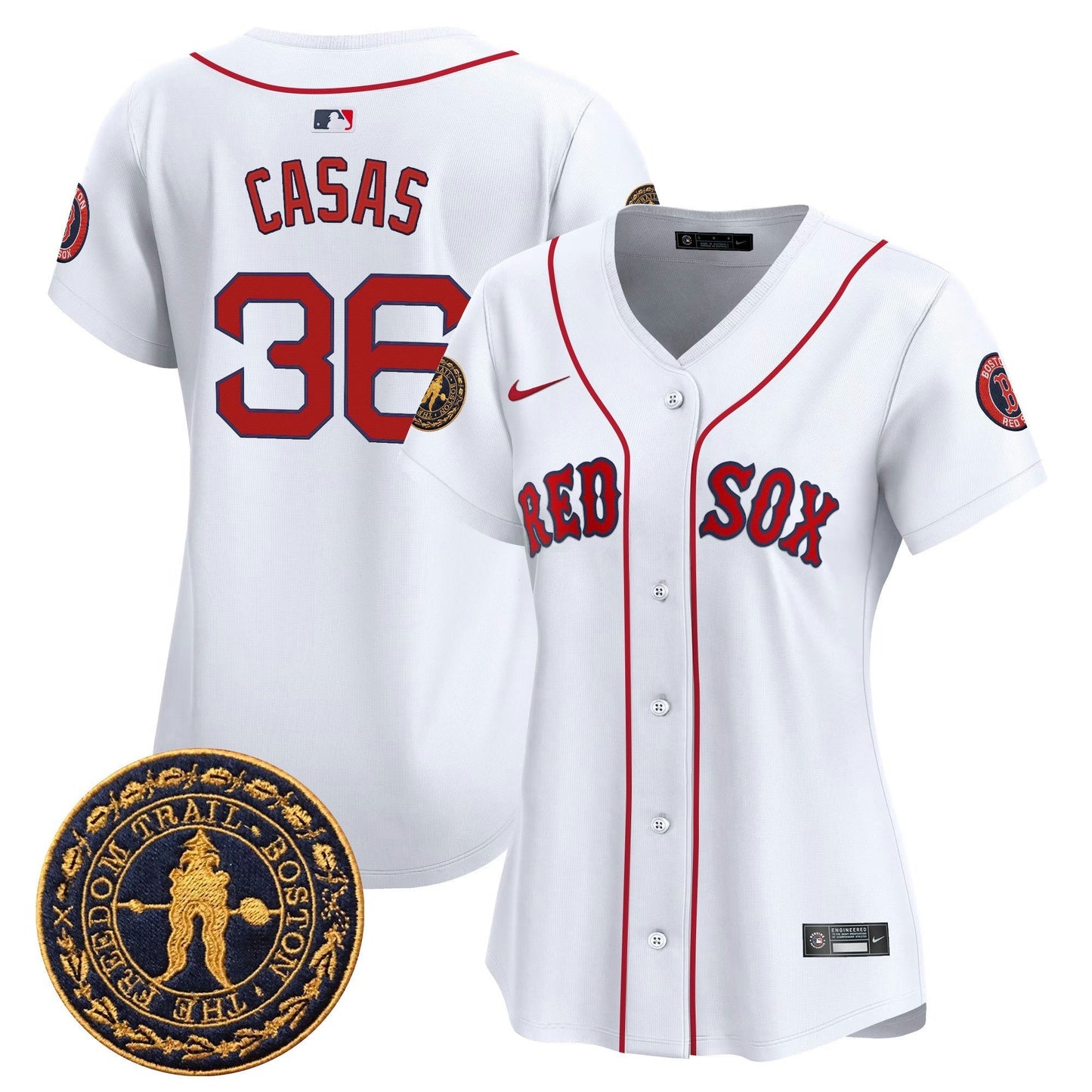 Camisa MLB Women’s Boston Freedom Trail Patch Vapor Premier Limited Jersey