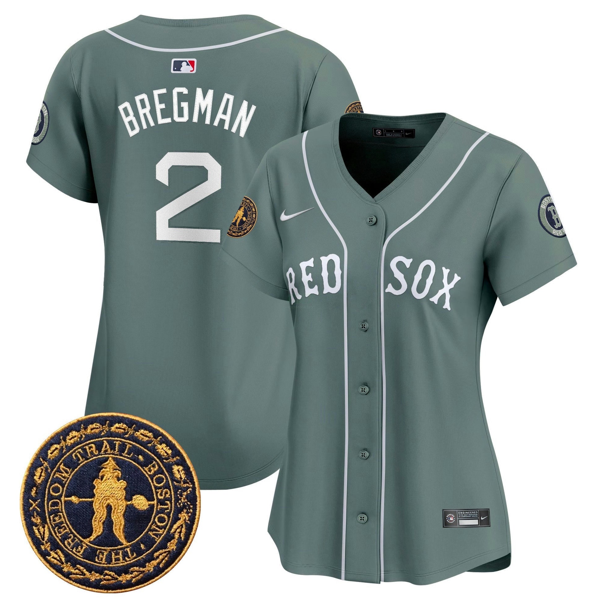 Camisa MLB Women’s Boston Freedom Trail Patch Vapor Premier Limited Jersey