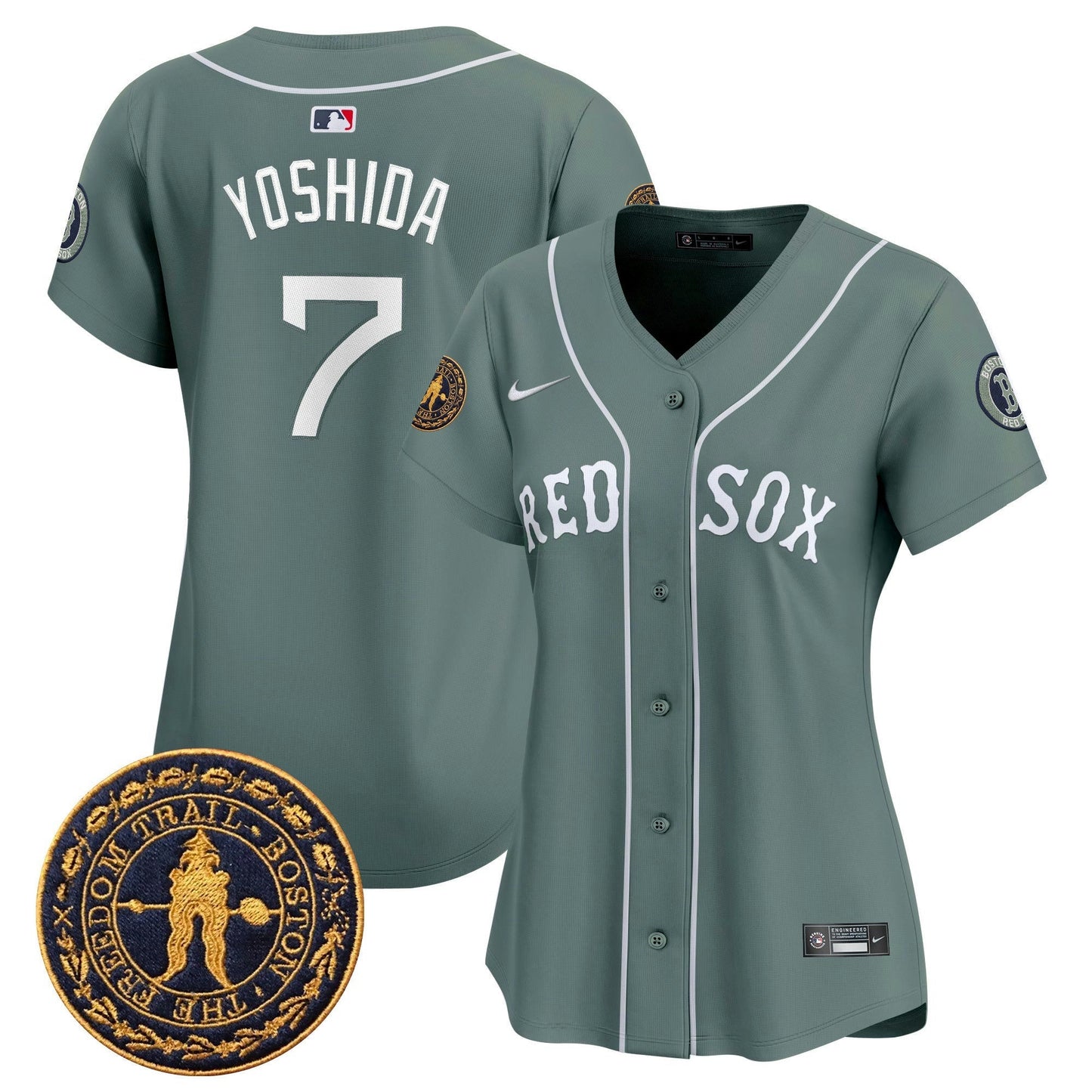 Camisa MLB Women’s Boston Freedom Trail Patch Vapor Premier Limited Jersey