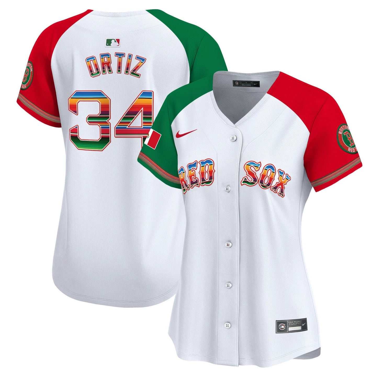Camisa MLB Women’s Boston Mexico Vapor Premier Limited Jersey